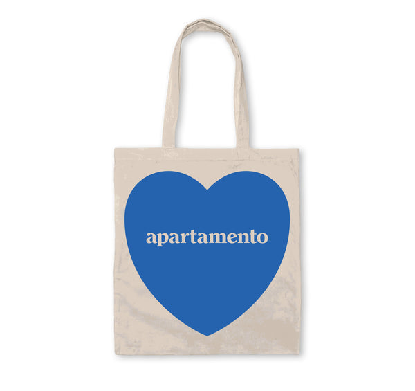 APARTAMENTO HEART TOTE BAG (BLUE FLAME) – twelvebooks