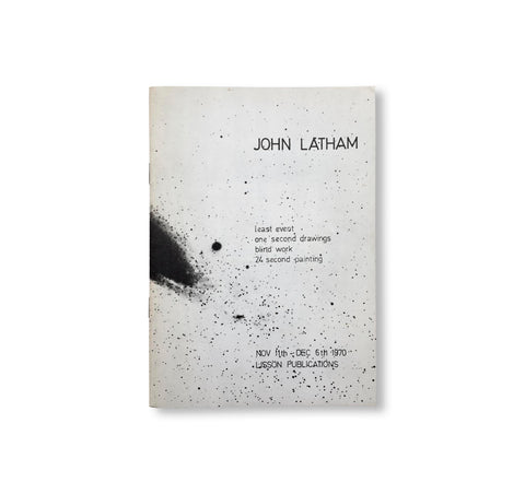 LEAST EVENT, ONE SECOND DRAWINGS, BLIND WORK, 24 SECOND PAINTING (1970) by John Latham