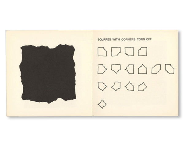 SQUARES WITH SIDES AND CORNERS TORN OFF (1977) by Sol LeWitt