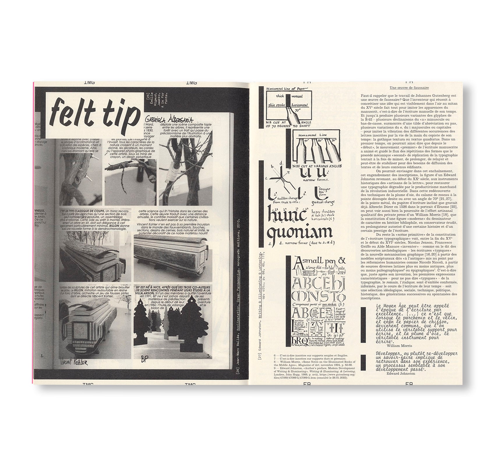 REVUE FAIRE – TO LOOK AT THINGS #43: A TYPEFACE: “TYPOGRAPHIC WRITING”