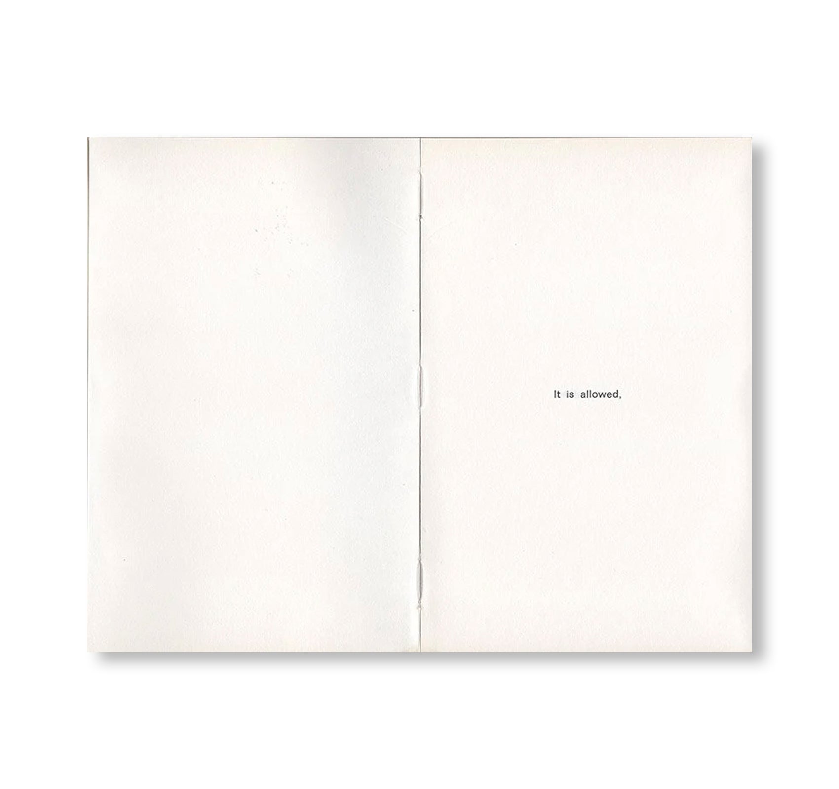 IT IS... IT ISN'T... (1972) by Robert Barry