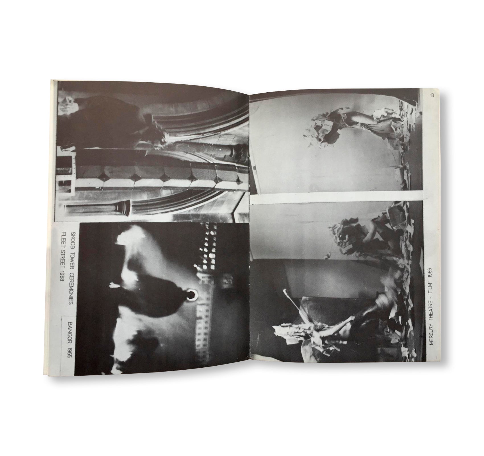 LEAST EVENT, ONE SECOND DRAWINGS, BLIND WORK, 24 SECOND PAINTING (1970) by John Latham