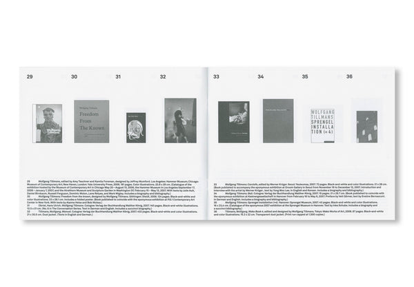 INVENTORY WOLFGANG TILLMANS BOOKS 1995–2025 by Wolfgang Tillmans