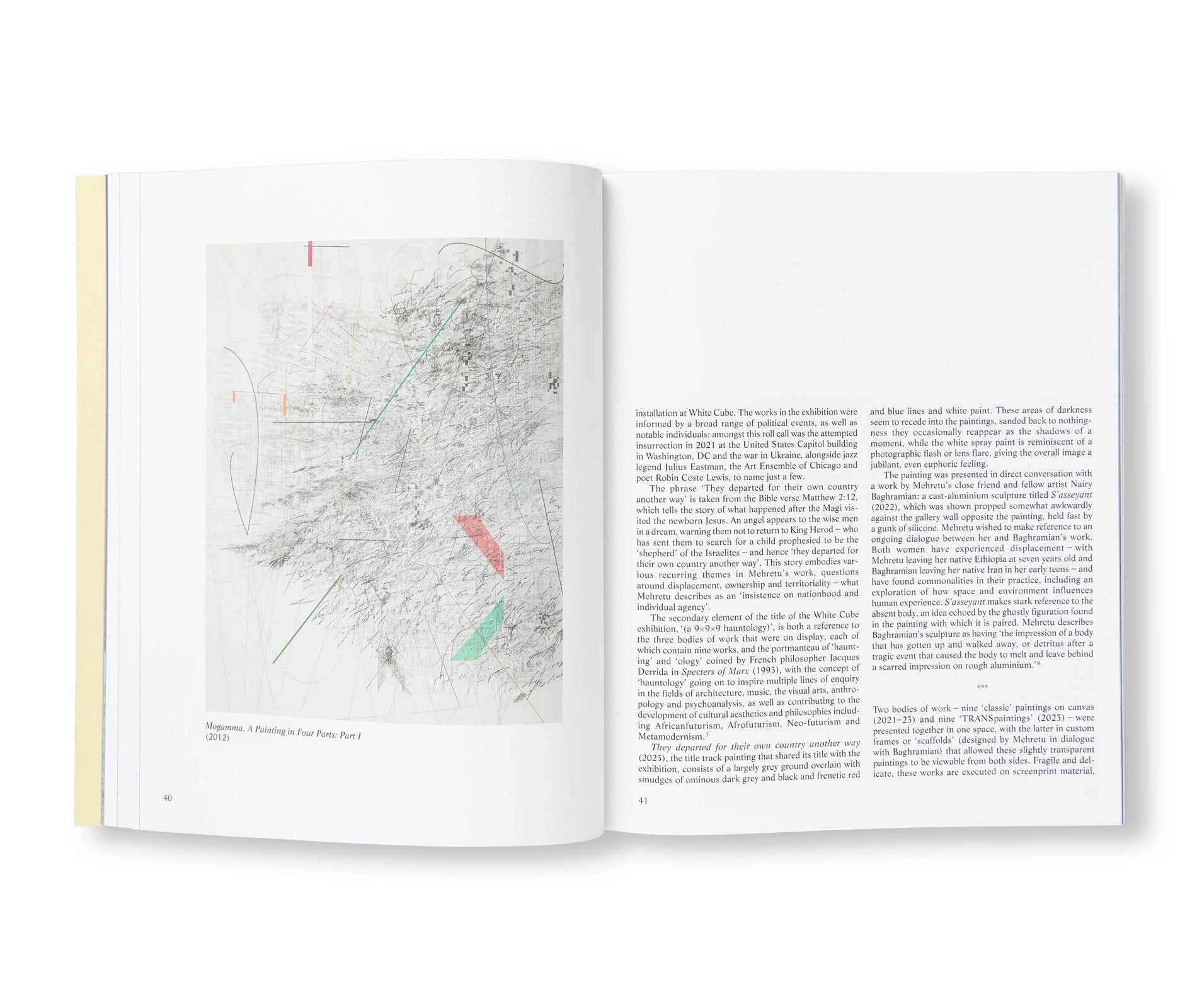THEY DEPARTED FOR THEIR OWN COUNTRY ANOTHER WAY (A 9X9X9 HAUNTOLOGY)  by Julie Mehretu