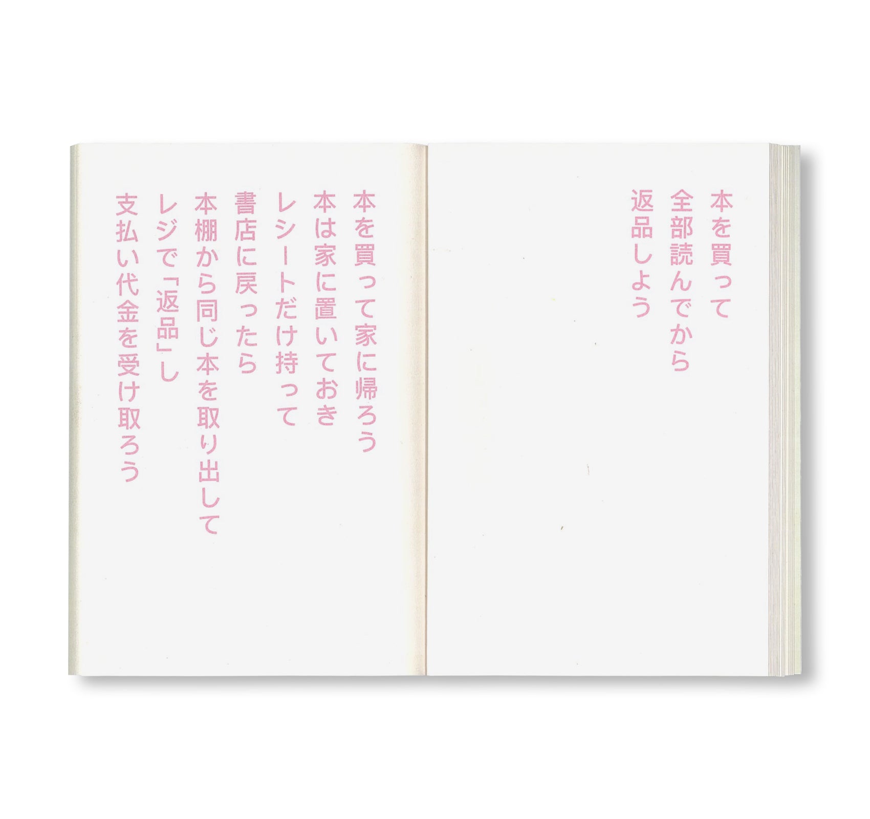 書店で万引きをする方法 by David Horvitz