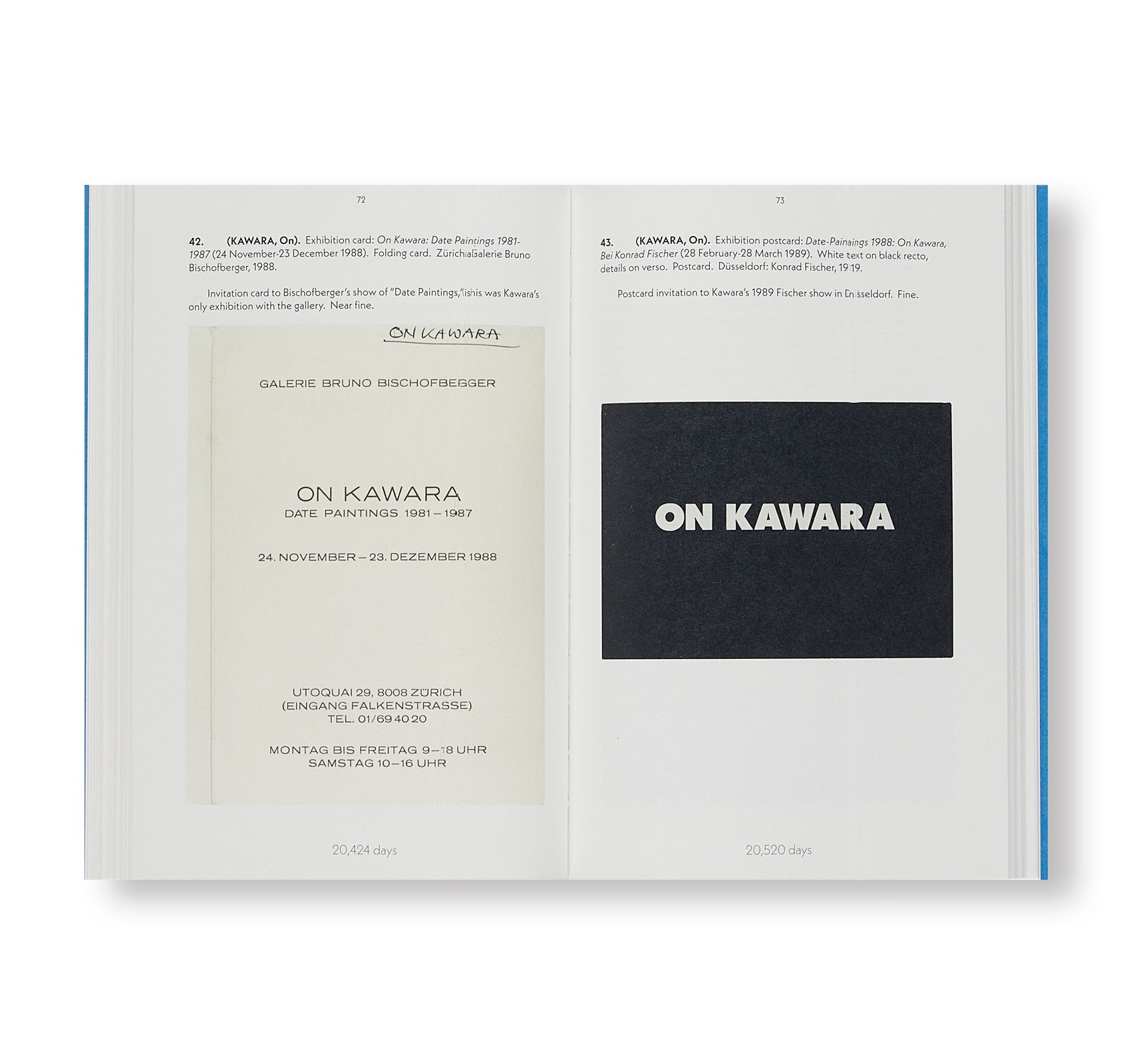 ON KAWARA  - CATALOGUE 242 by On Kawara