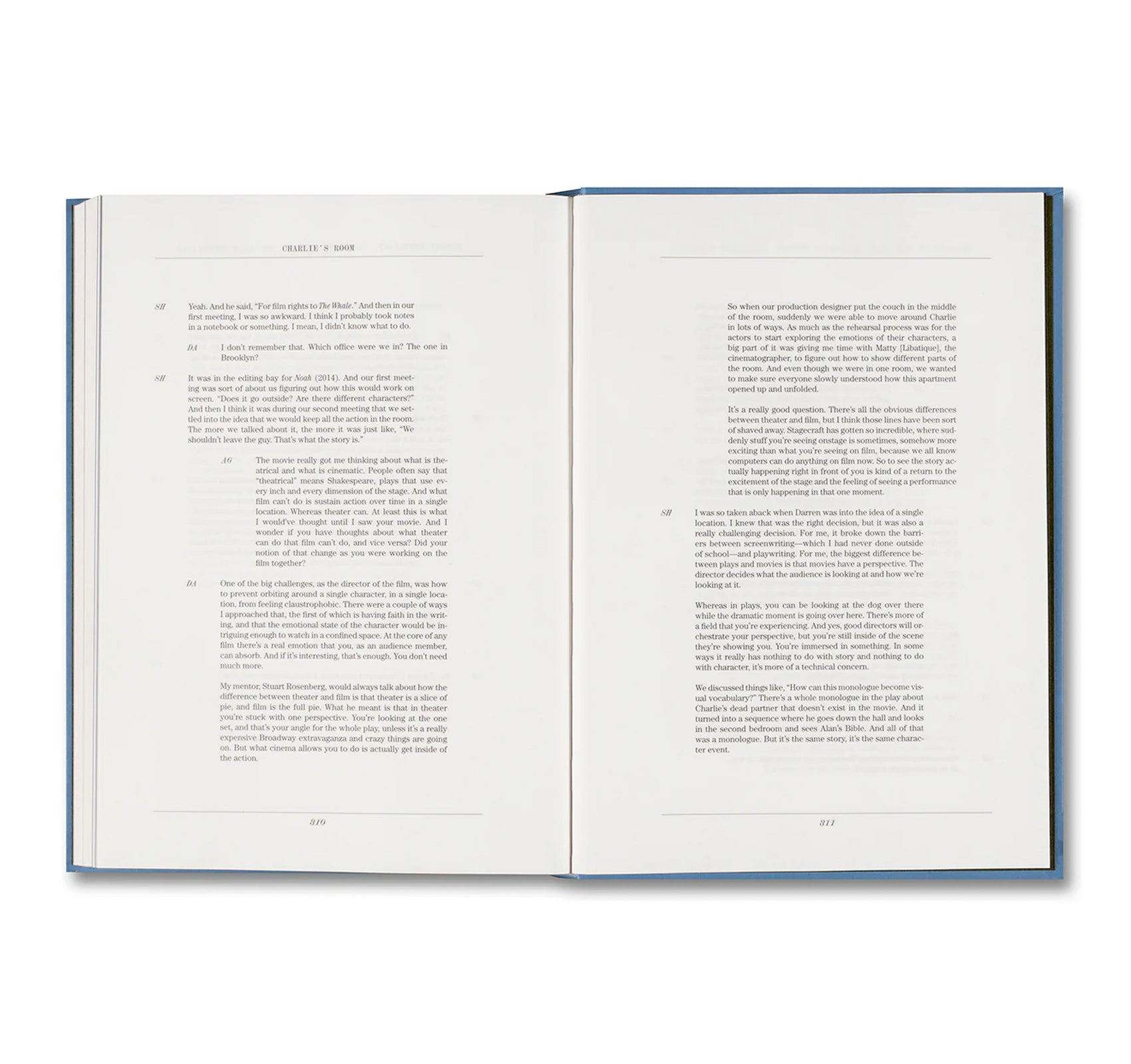 THE WHALE SCREENPLAY BOOK by Darren Aronofsky