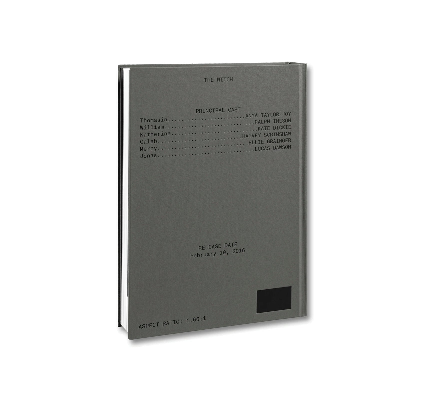 THE WITCH SCREENPLAY BOOK by Robert Eggers