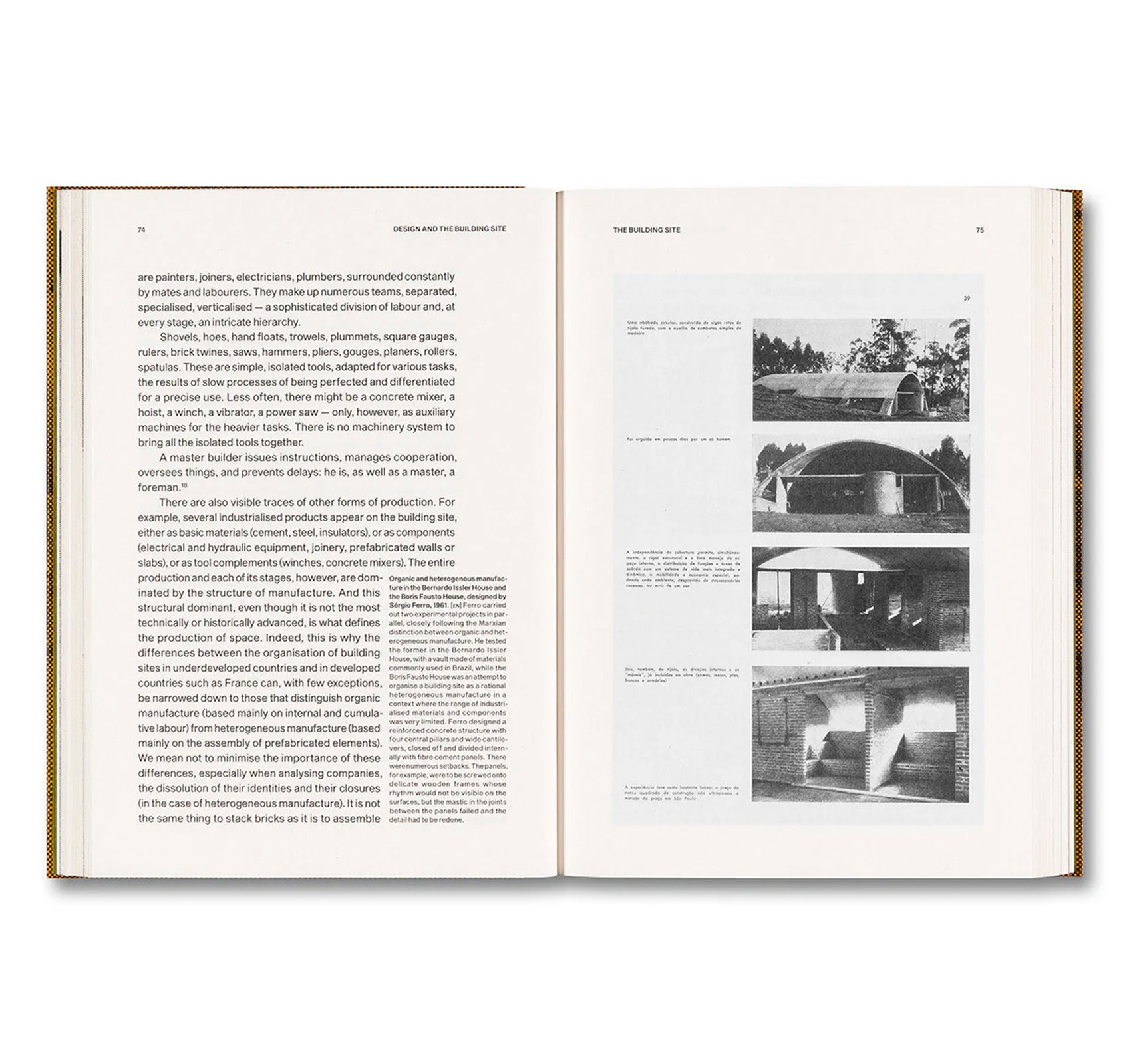 DESIGN AND THE BUILDING SITE AND COMPLEMENTARY ESSAYS by Sérgio Ferro