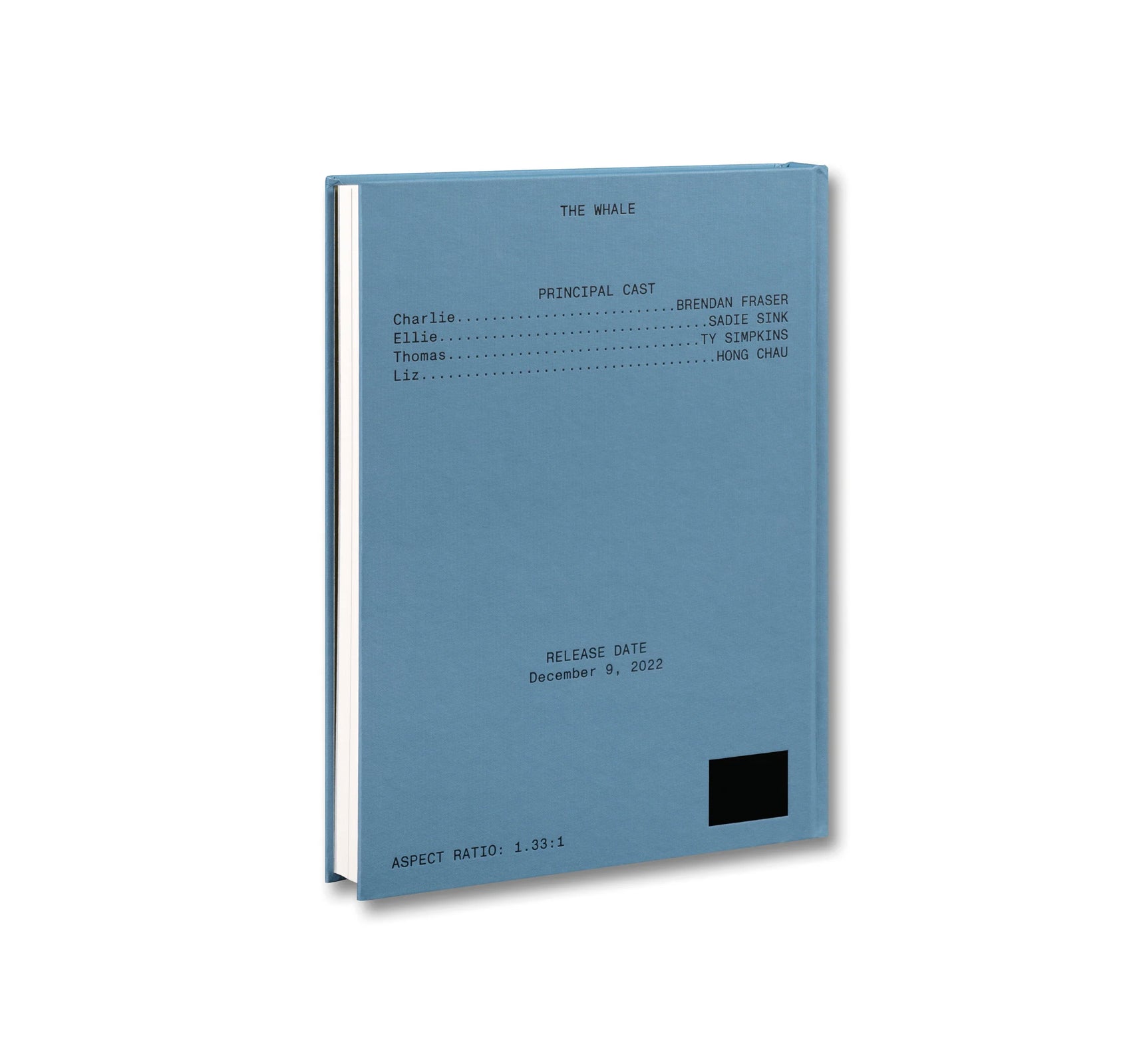 THE WHALE SCREENPLAY BOOK by Darren Aronofsky