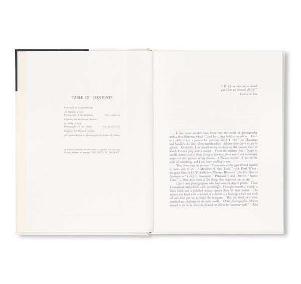 HENRI CARTIER-BRESSON, THE DECISIVE MOMENT by Henri Cartier