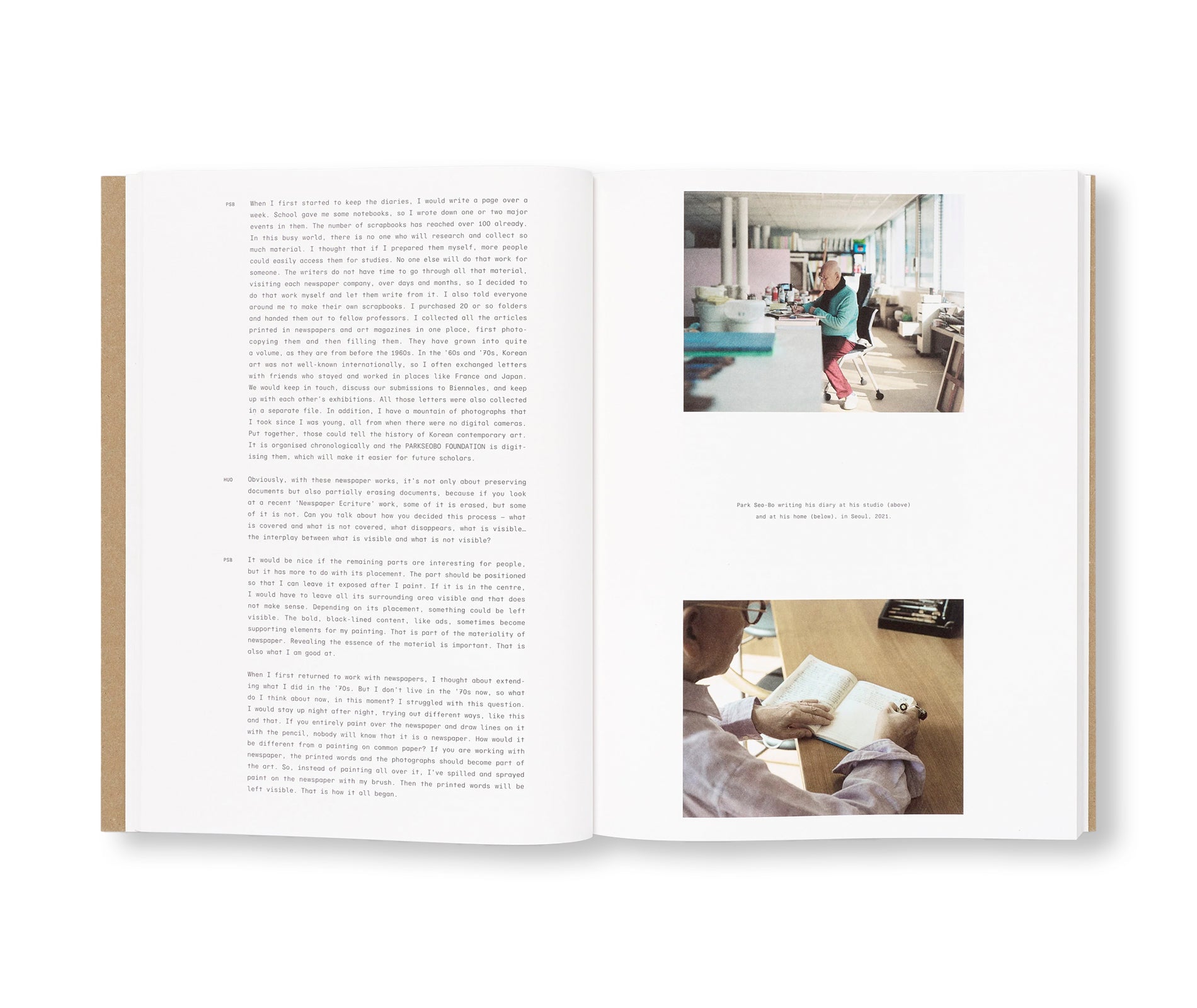 THE NEWSPAPER ECRITURES 2022-23 by Park Seo-Bo