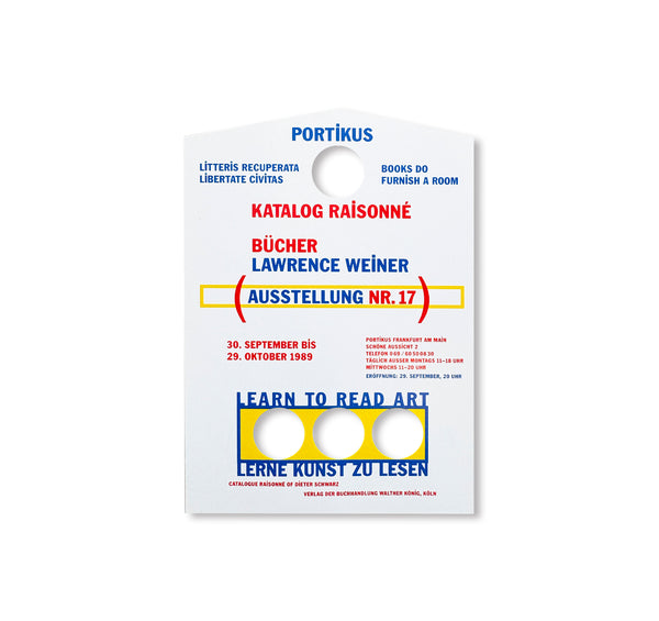LAWRENCE WEINER: BÜCHER - INVITATION (1989) by Lawrence Weiner