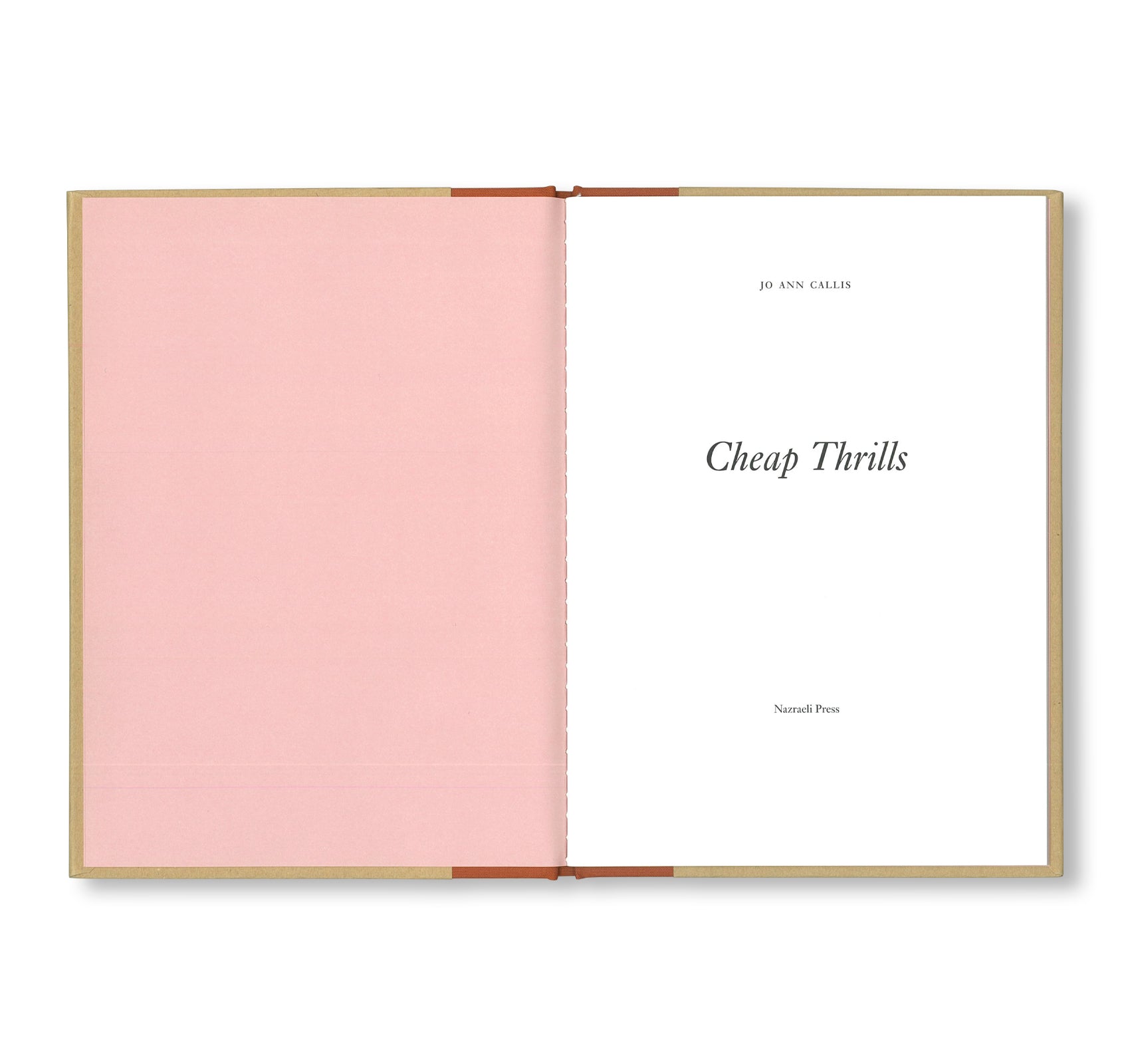 ONE PICTURE BOOK TWO #06: CHEAP THRILLS by Jo Ann Callis