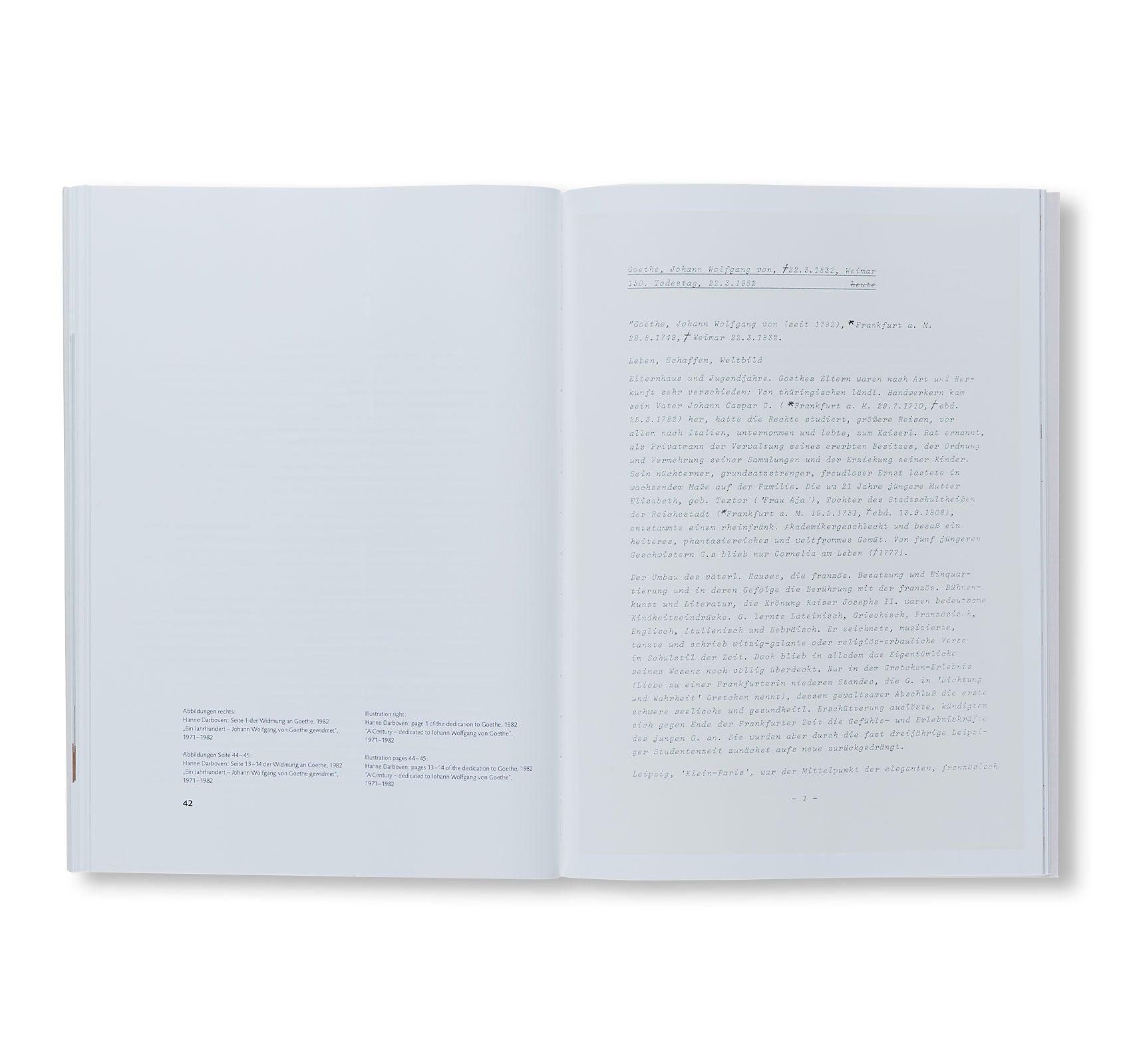 EIN JAHRHUNDERT by Hanne Darboven