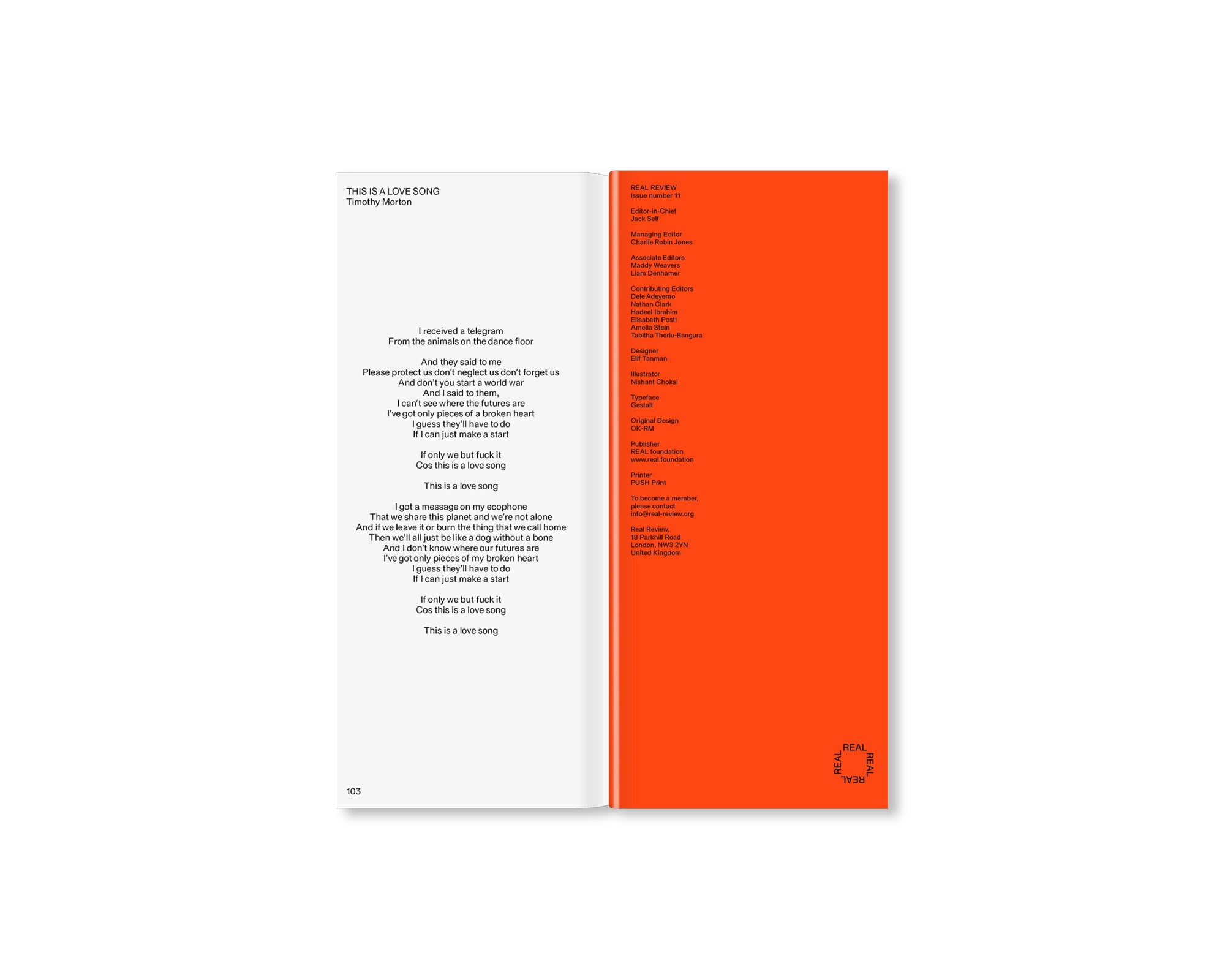 REAL REVIEW 11 Issue for Spring 2021