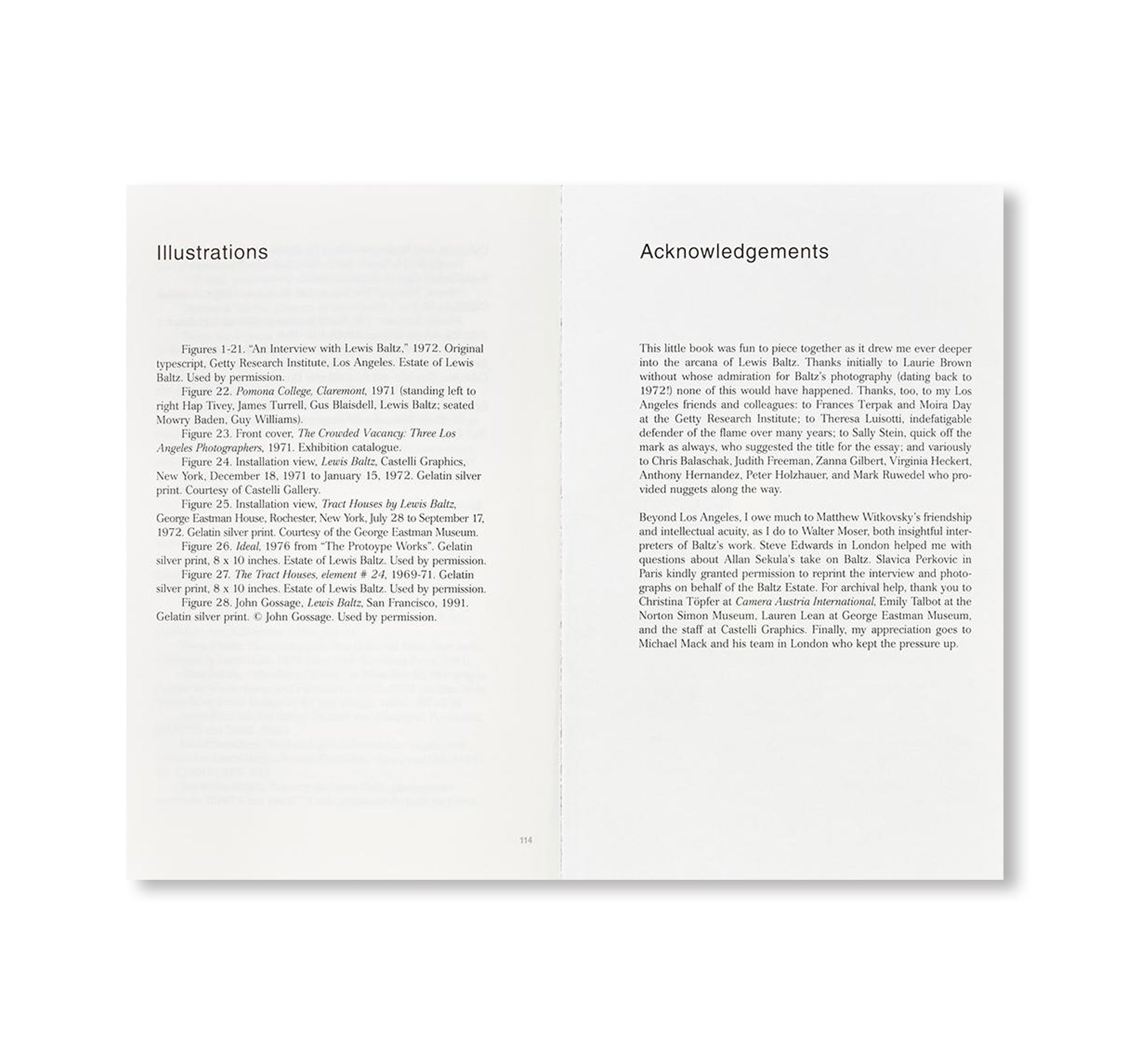 AN INTERVIEW WITH LEWIS BALTZ by Duncan Forbes