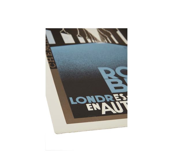 WAGONS-LITZ 'ROUTE BLEUE' POSTER by A. M. Cassandre [REPRODUCED