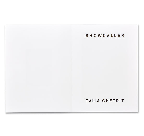SHOWCALLER by Talia Chetrit – twelvebooks
