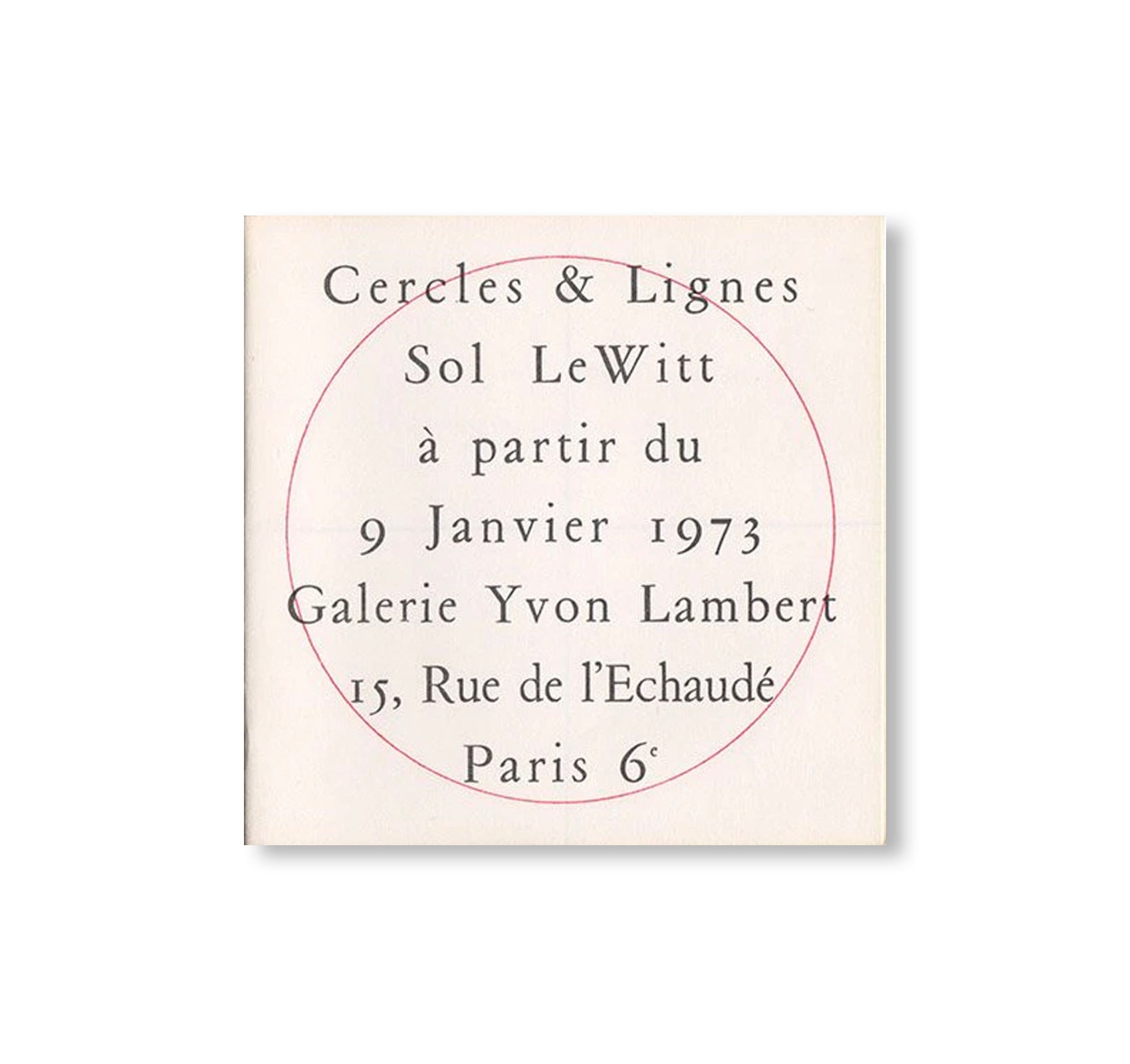 CERCLES & LIGNES (1973) by Sol LeWitt