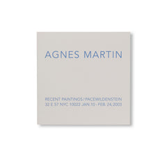 RECENT PAINTINGS by Agnes Martin