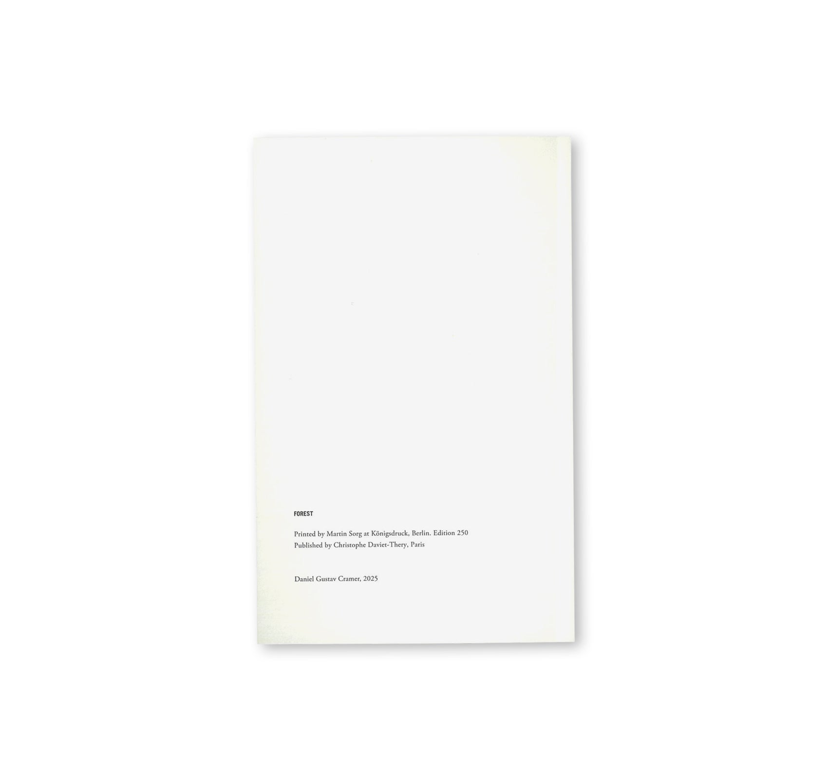 FOREST by Daniel Gustav Cramer [ENGLISH EDITION]