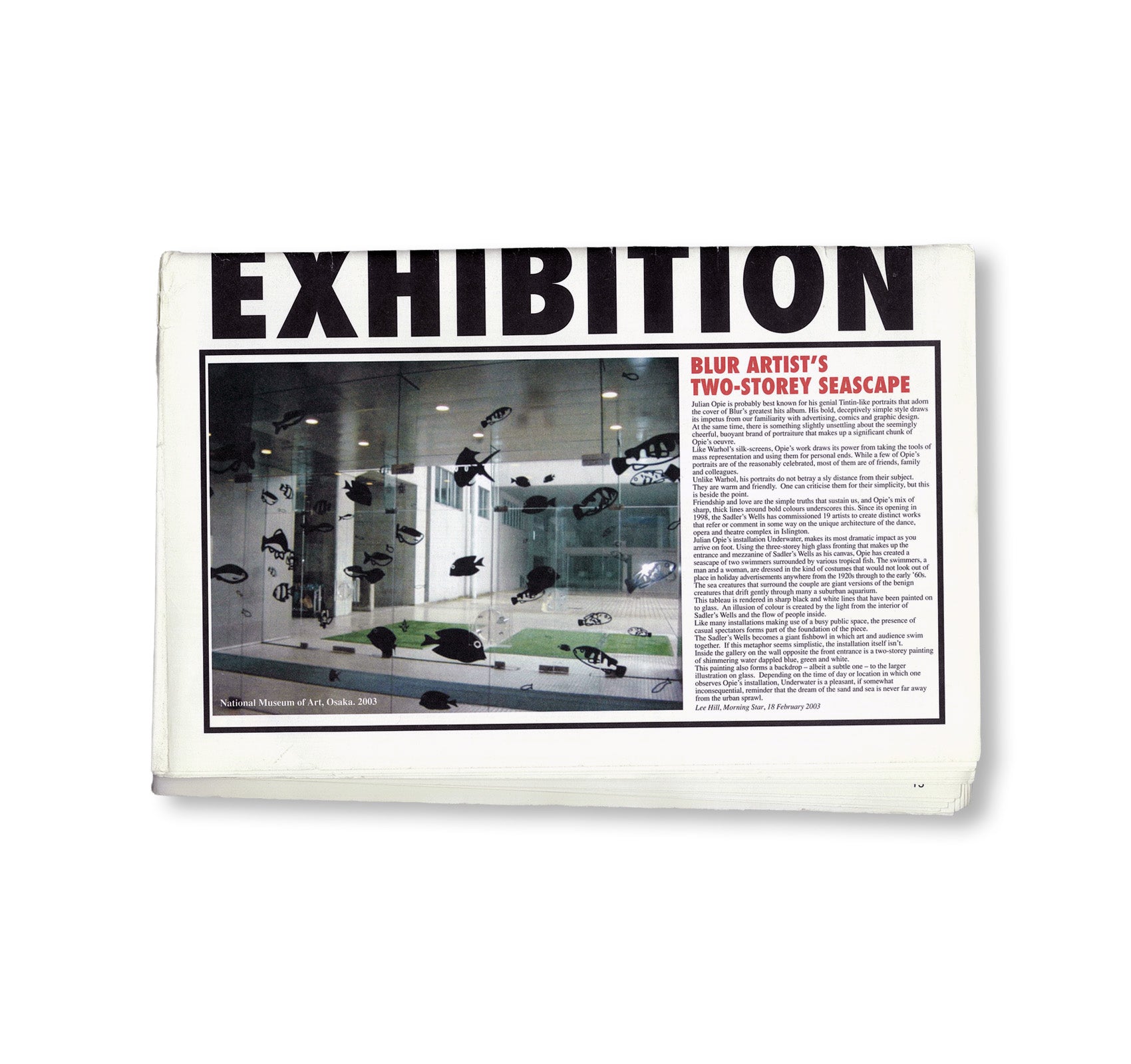 NEWSPAPER CATALOGUE by Julian Opie