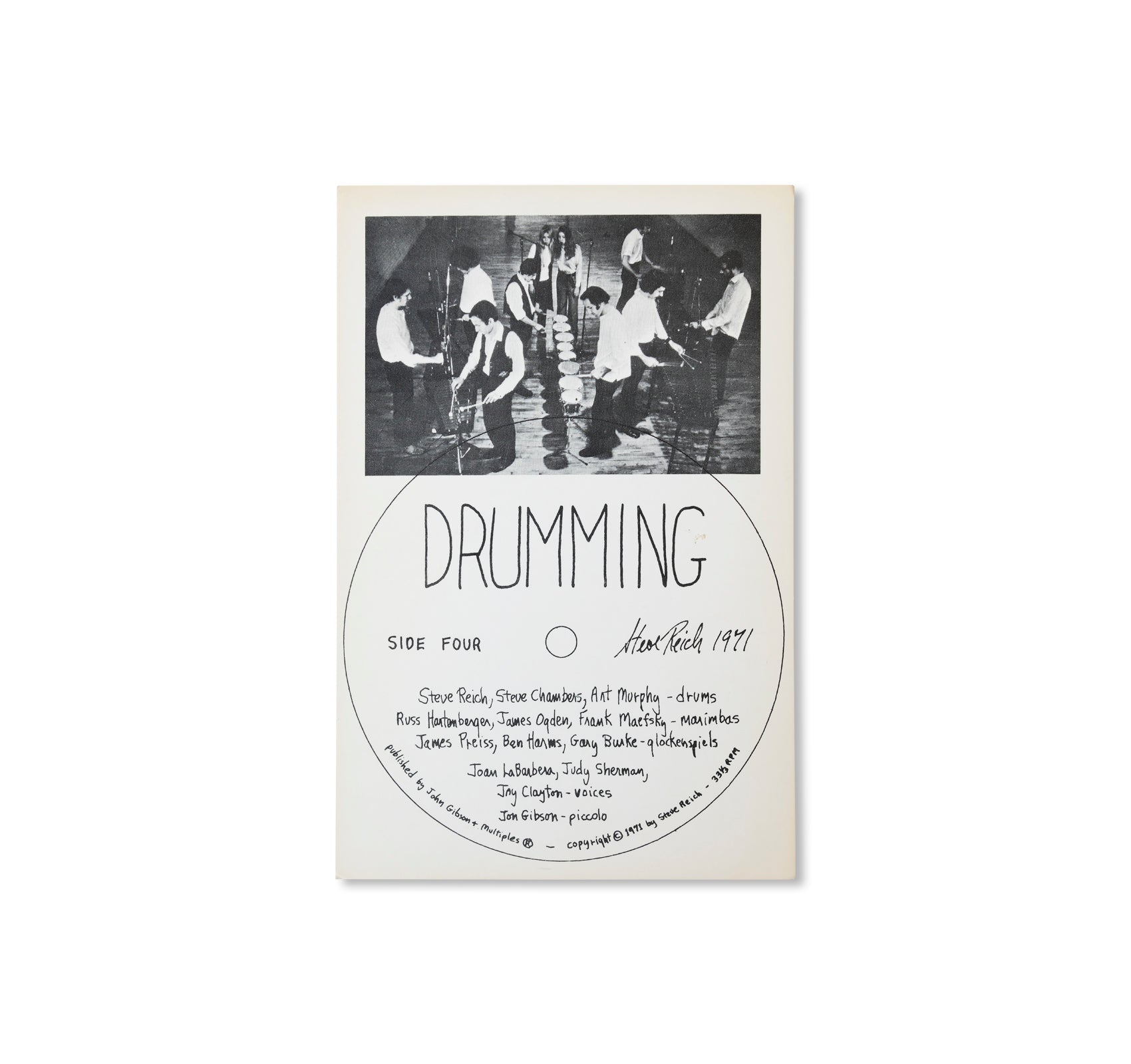 STEVE REICH: DRUMMING - INVITATION (1972) by Steve Reich