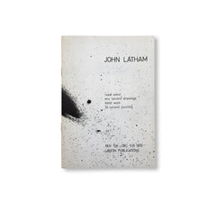 LEAST EVENT, ONE SECOND DRAWINGS, BLIND WORK, 24 SECOND PAINTING (1970) by John Latham