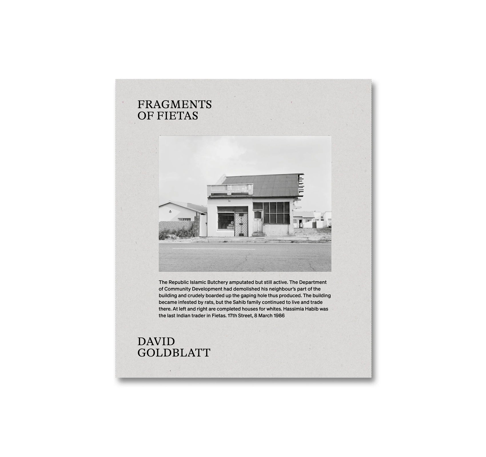 FRAGMENTS OF FIETAS by David Goldblatt