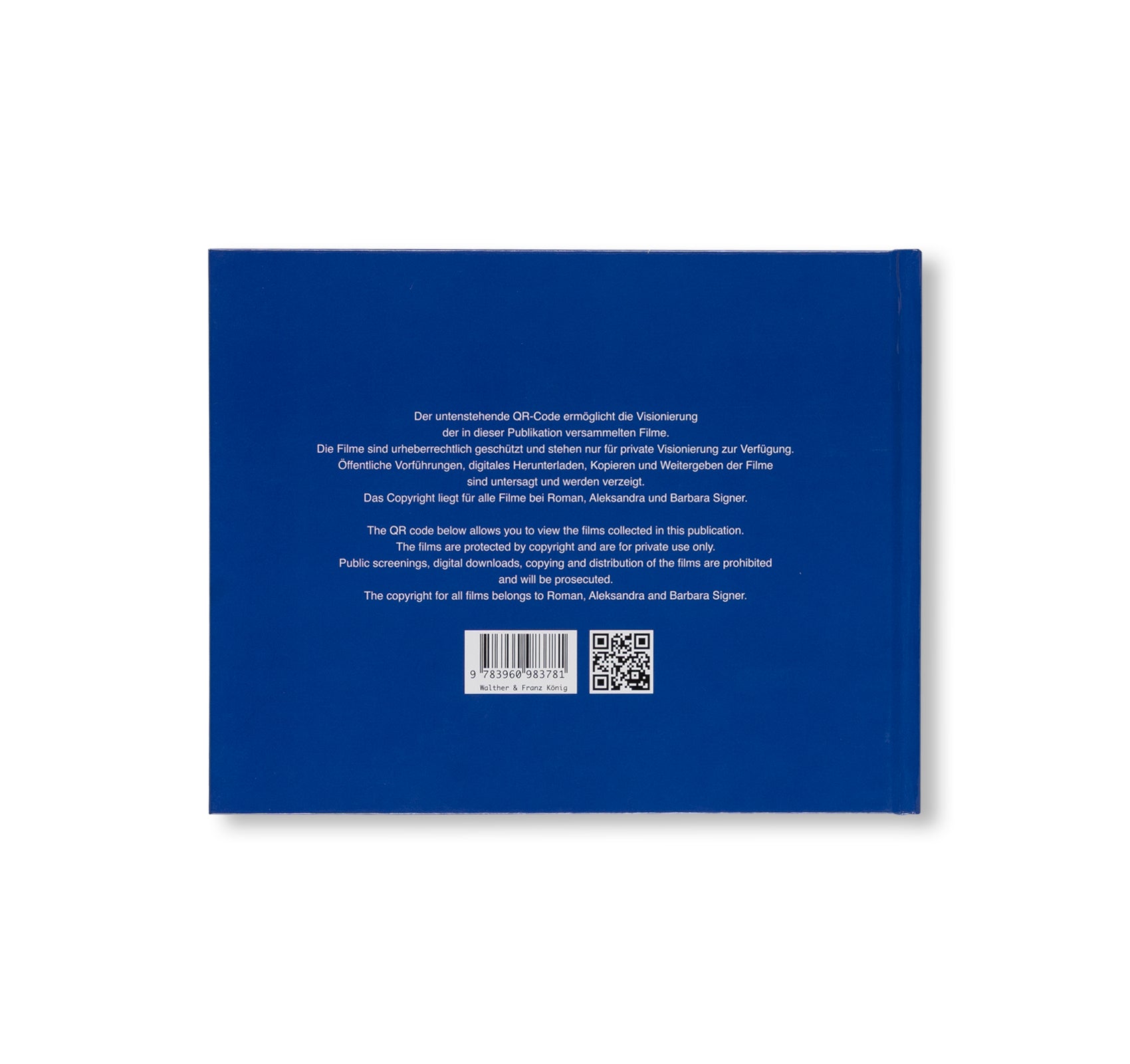 SUPER-8 FILME 1975-2001. KOMMENTIERTES WERKVERZEICHNIS / ANNOTATED CATALOGUE RAISONNÉ by Roman Signer