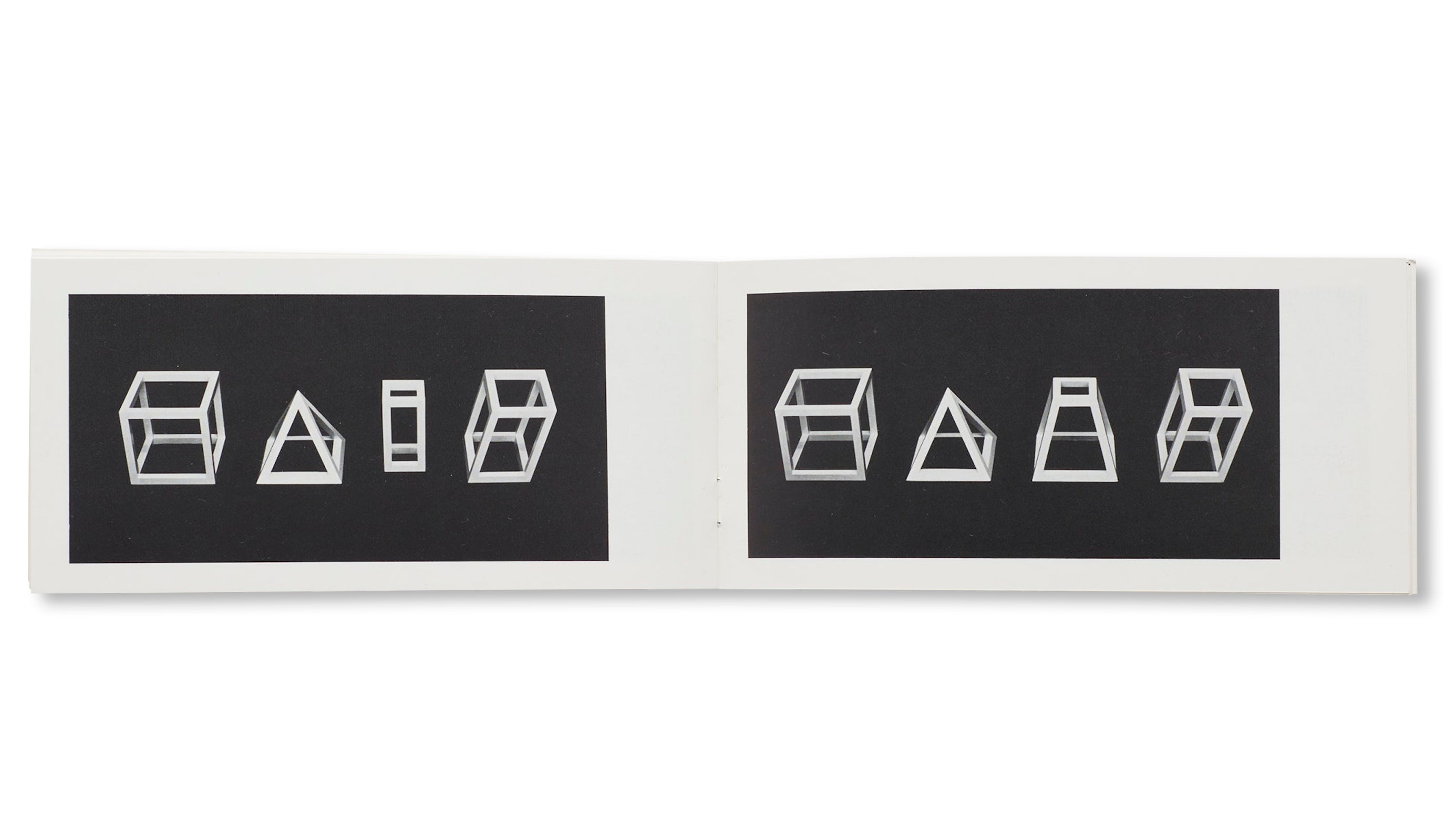 OPEN GEOMETRIC STRUCTURES: FIVE GEOMETRIC STRUCTURES AND THEIR COMBINATIONS (1979) by Sol LeWitt