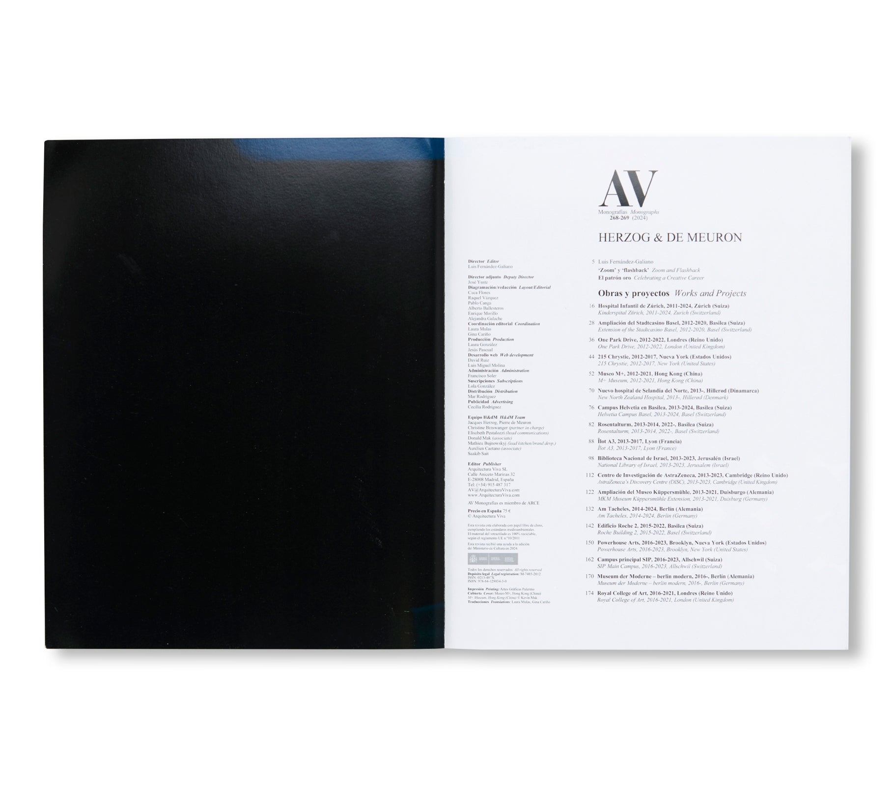 AV MONOGRAFÍAS. 268-269 - HERZOG & DE MEURON 2017-2024 by Herzog & de Meuron