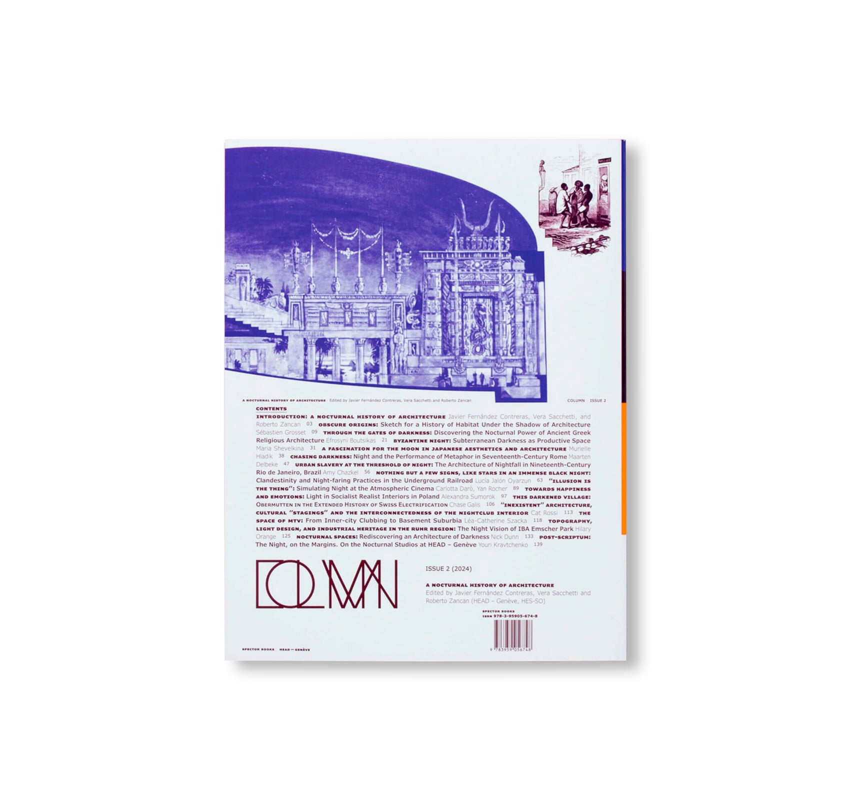 A NOCTURNAL HISTORY OF ARCHITECTURE - COLUMN ISSUE 2 by Javier Fernández Contreras, Roberto Zancan and Vera Sacchetti