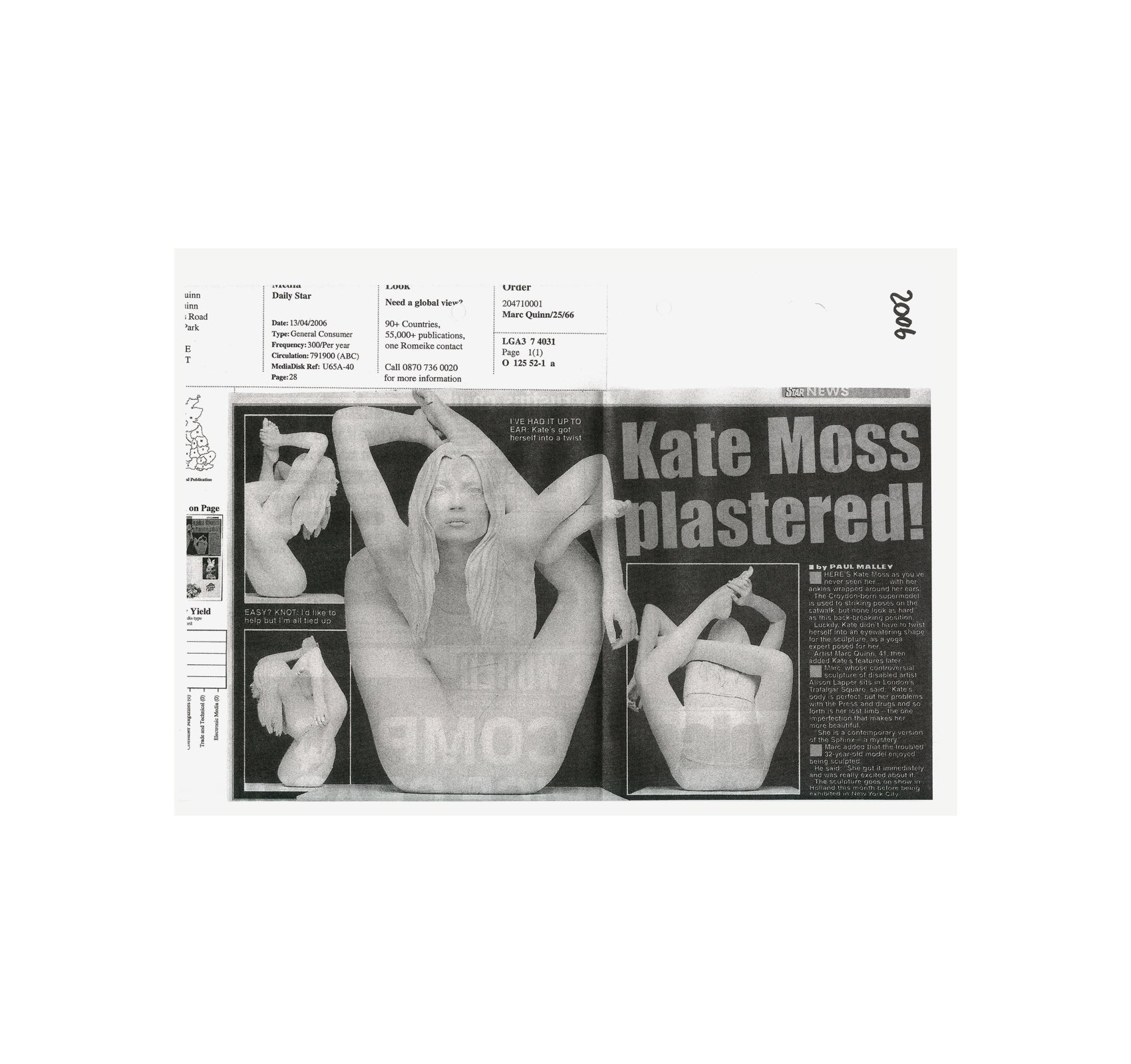 KATE BY MARC by Marc Quinn
