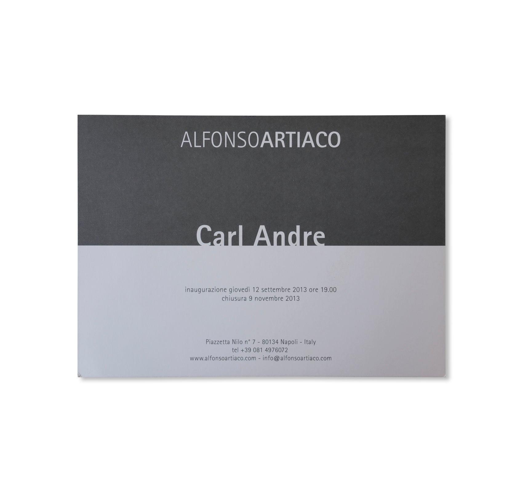 CARL ANDRE - INVITATION (2013) by Carl Andre