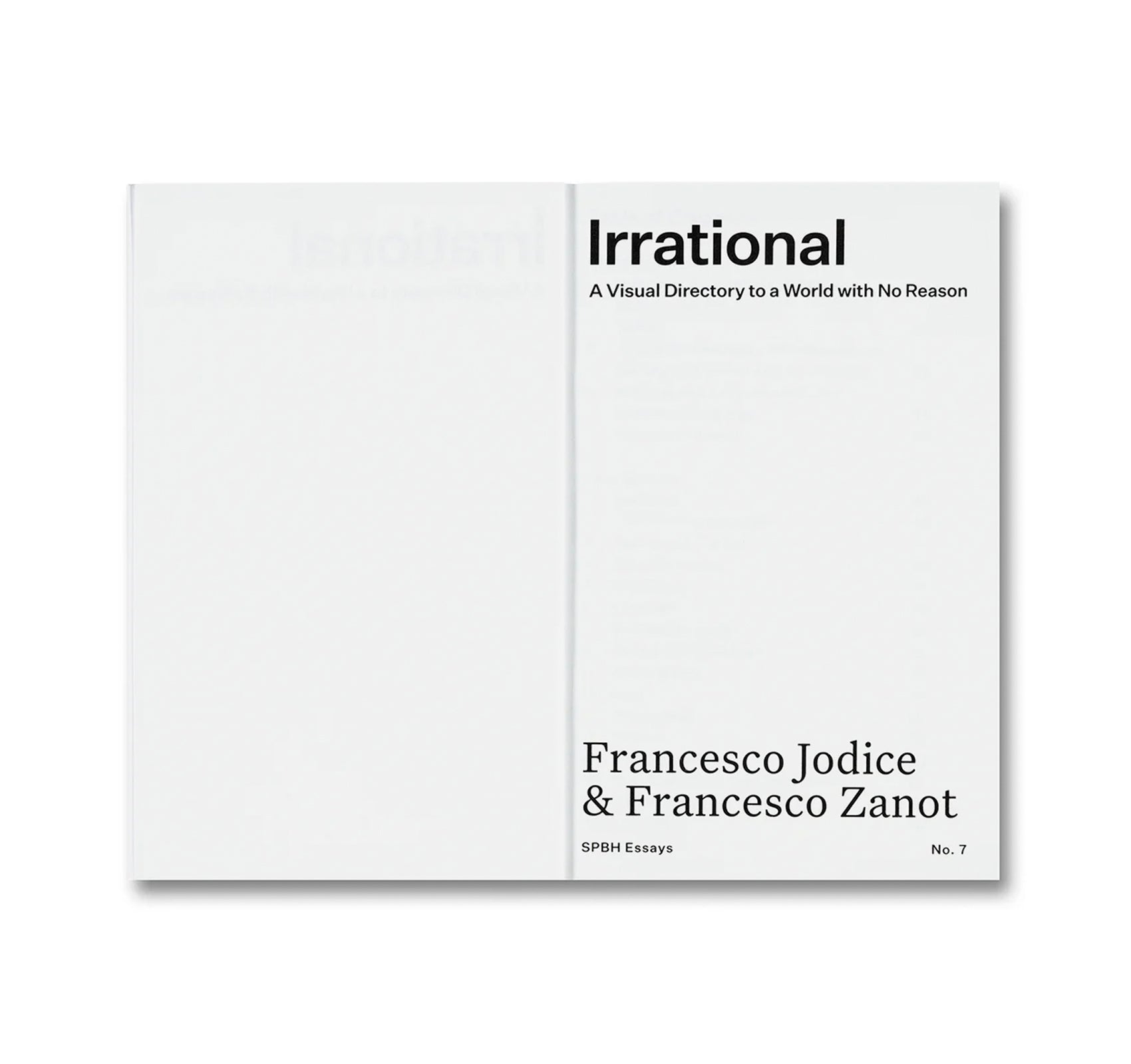 IRRATIONAL: A VISUAL DIRECTORY TO A WORLD WITH NO REASON by Francesco Jodice & Francesco Zanot