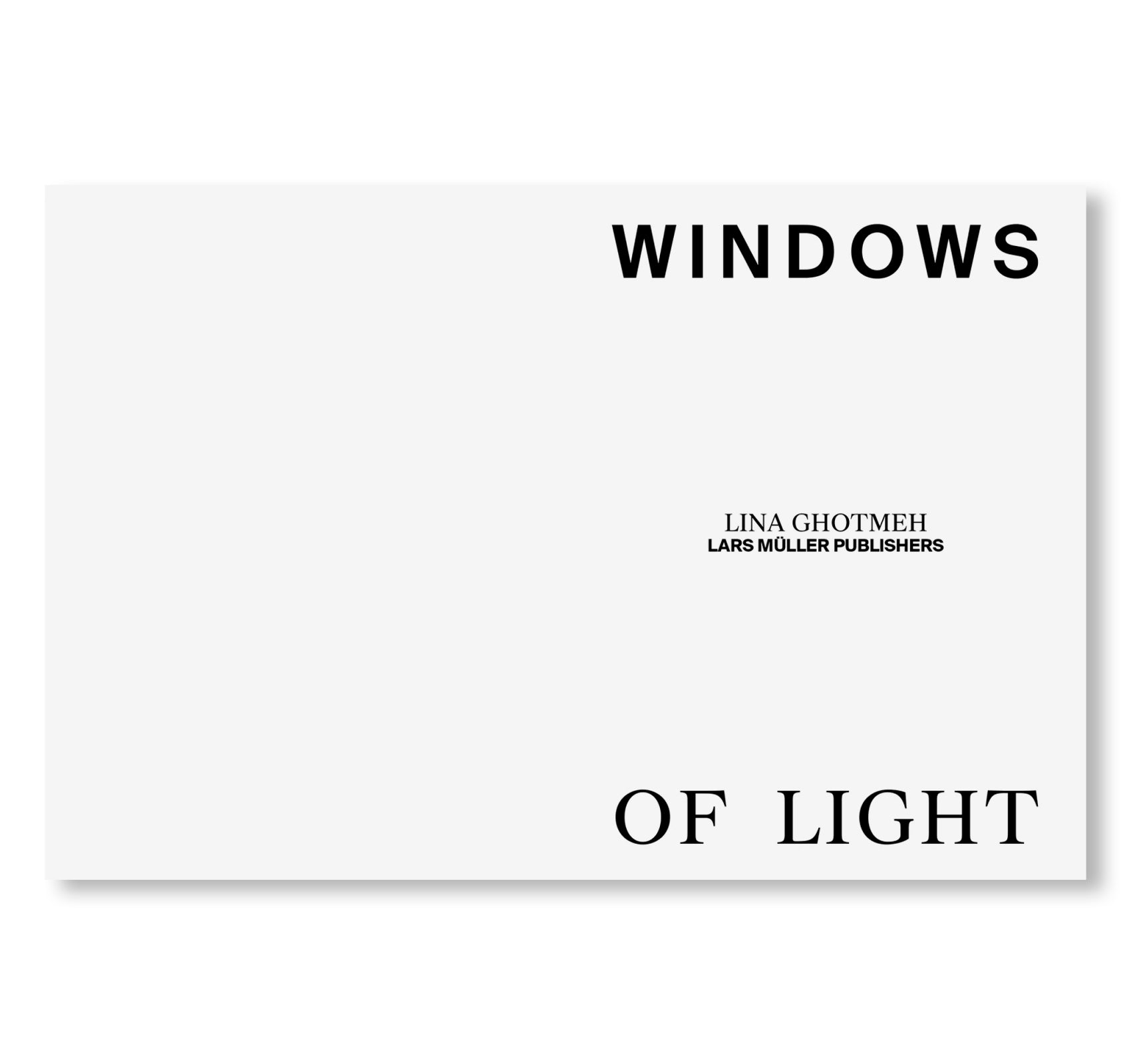 WINDOWS OF LIGHT by Lina Ghotmeh