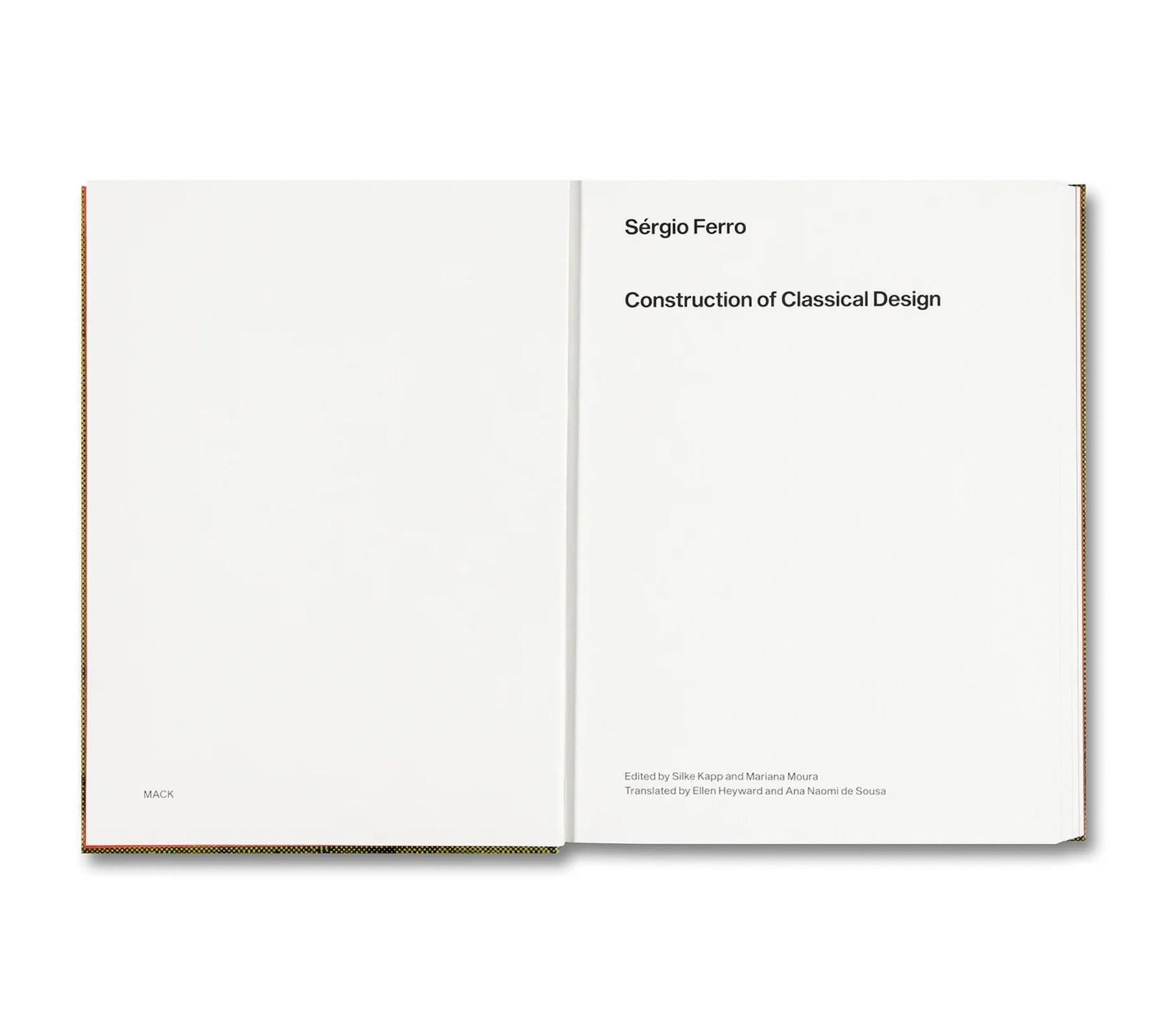 CONSTRUCTION OF CLASSICAL DESIGN by Sérgio Ferro