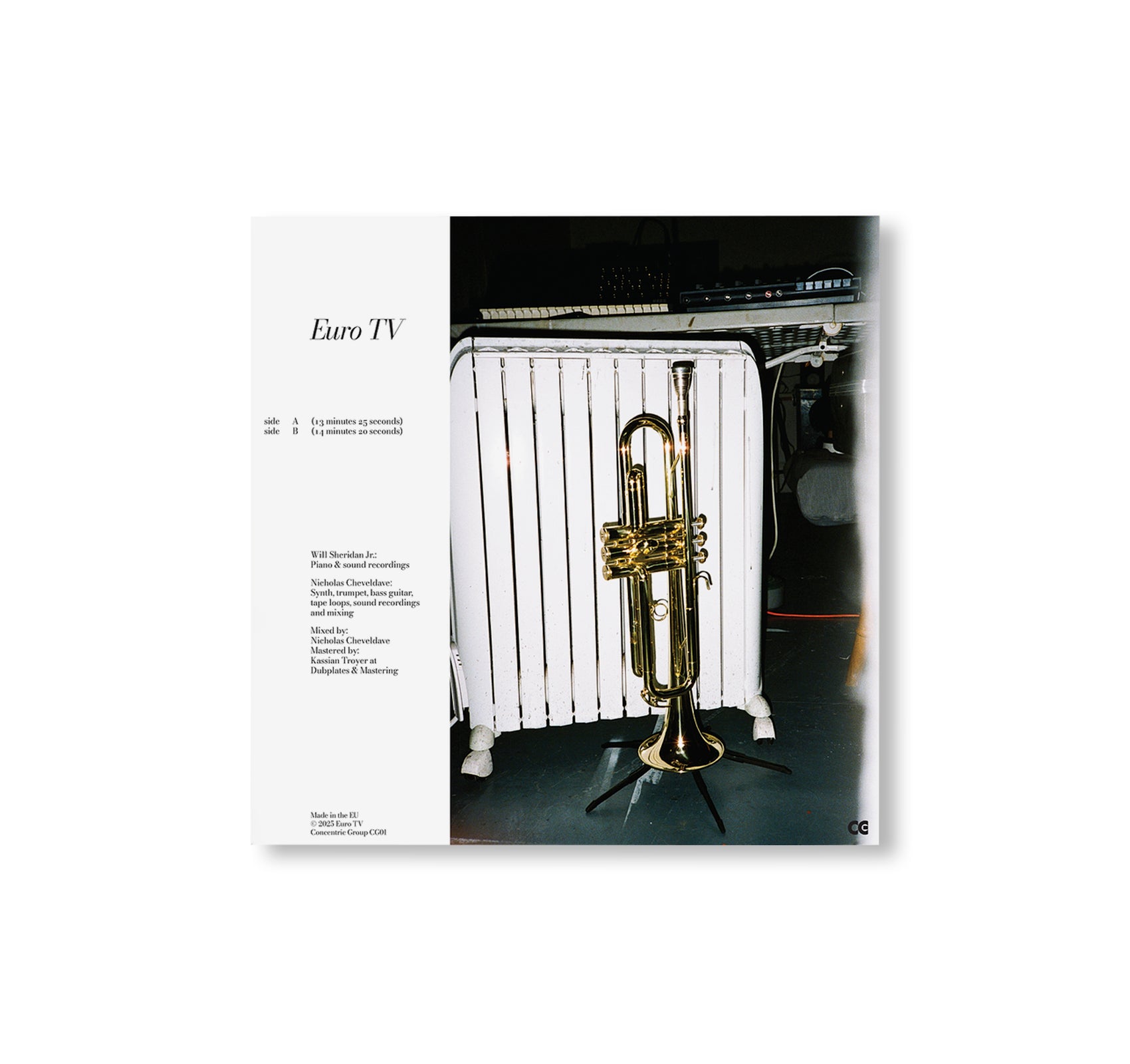 CG01: EURO TV - S/T by Nicholas Cheveldave, Will Sheridan Jr. [LP]