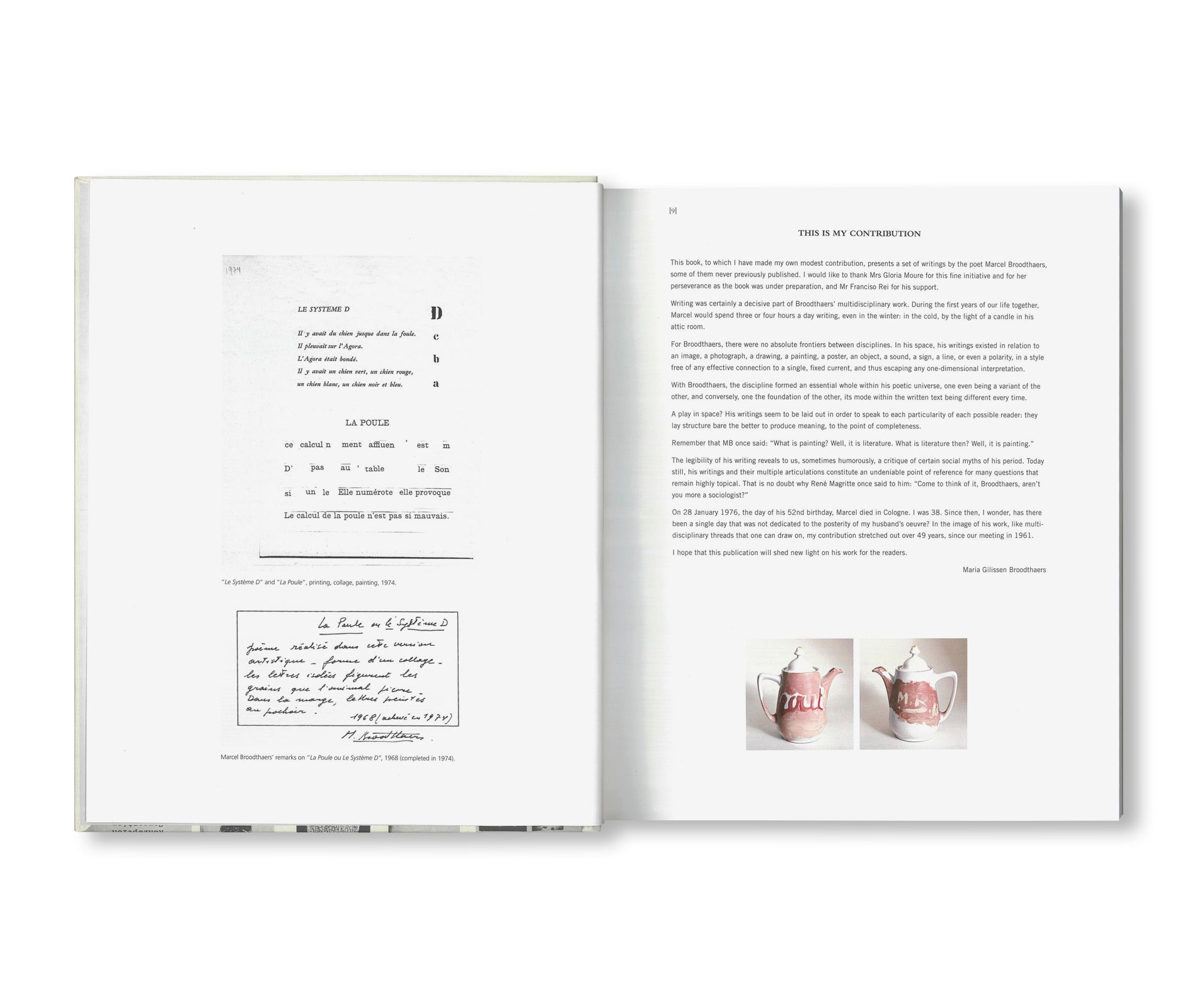 MARCEL BROODTHAERS: COLLECTED WRITINGS by Marcel Broodthaers