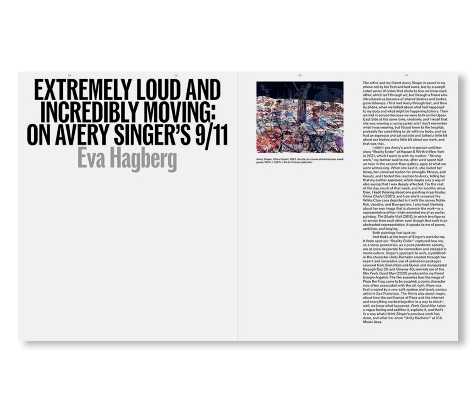 UNITY BACHELOR by Avery Singer
