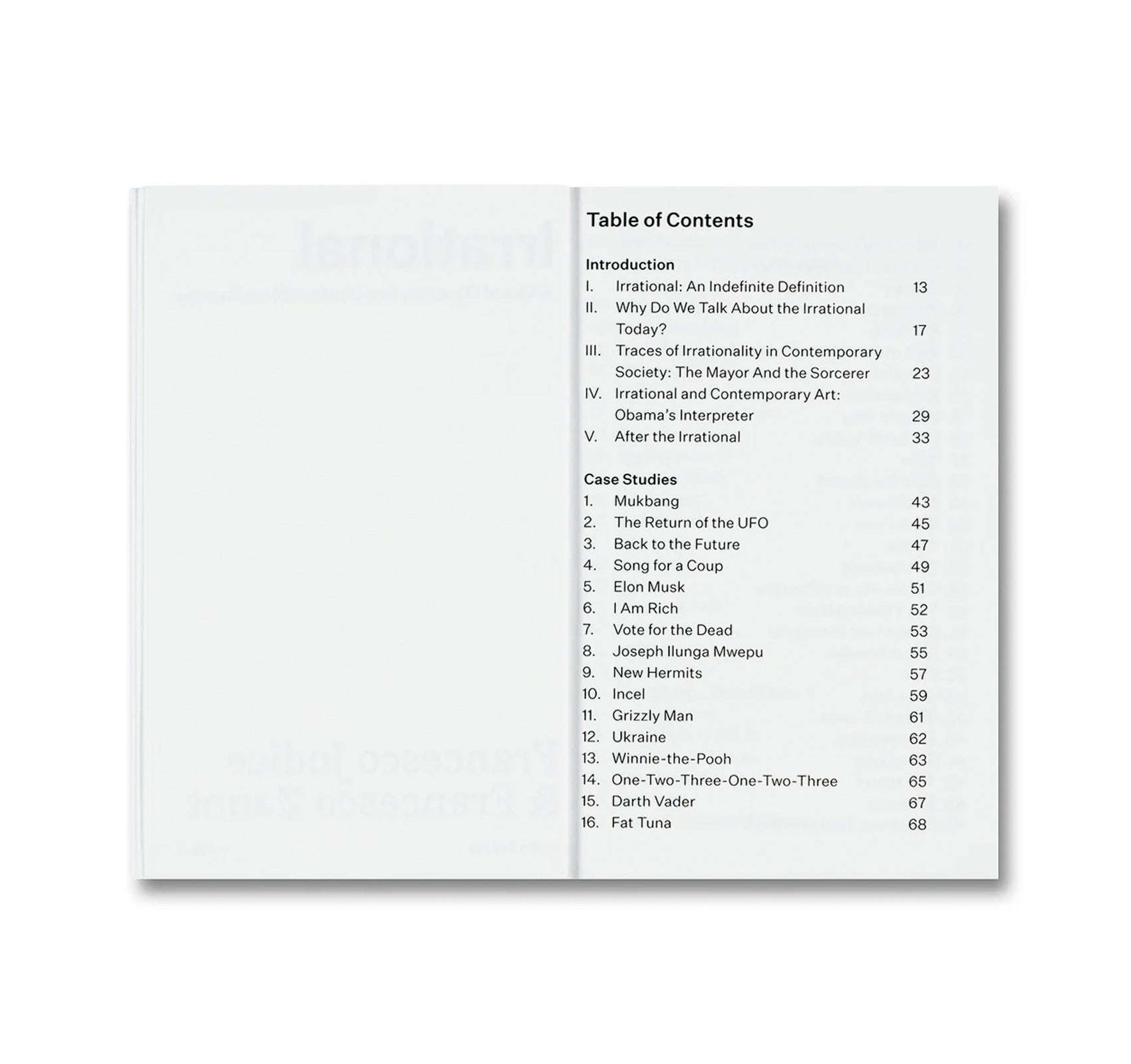 IRRATIONAL: A VISUAL DIRECTORY TO A WORLD WITH NO REASON by Francesco Jodice & Francesco Zanot