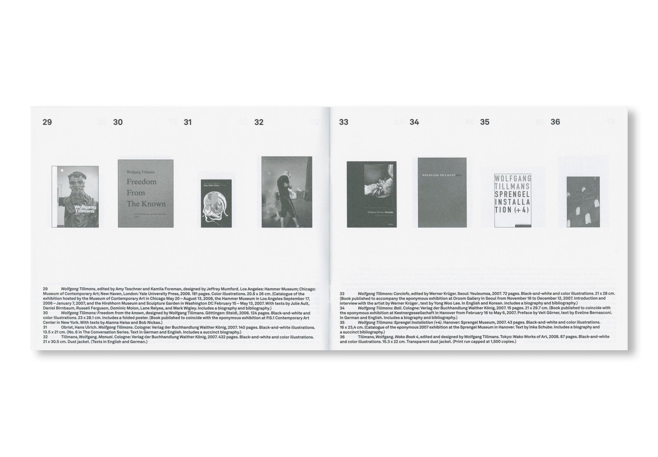 INVENTORY WOLFGANG TILLMANS BOOKS 1995–2025 by Wolfgang Tillmans