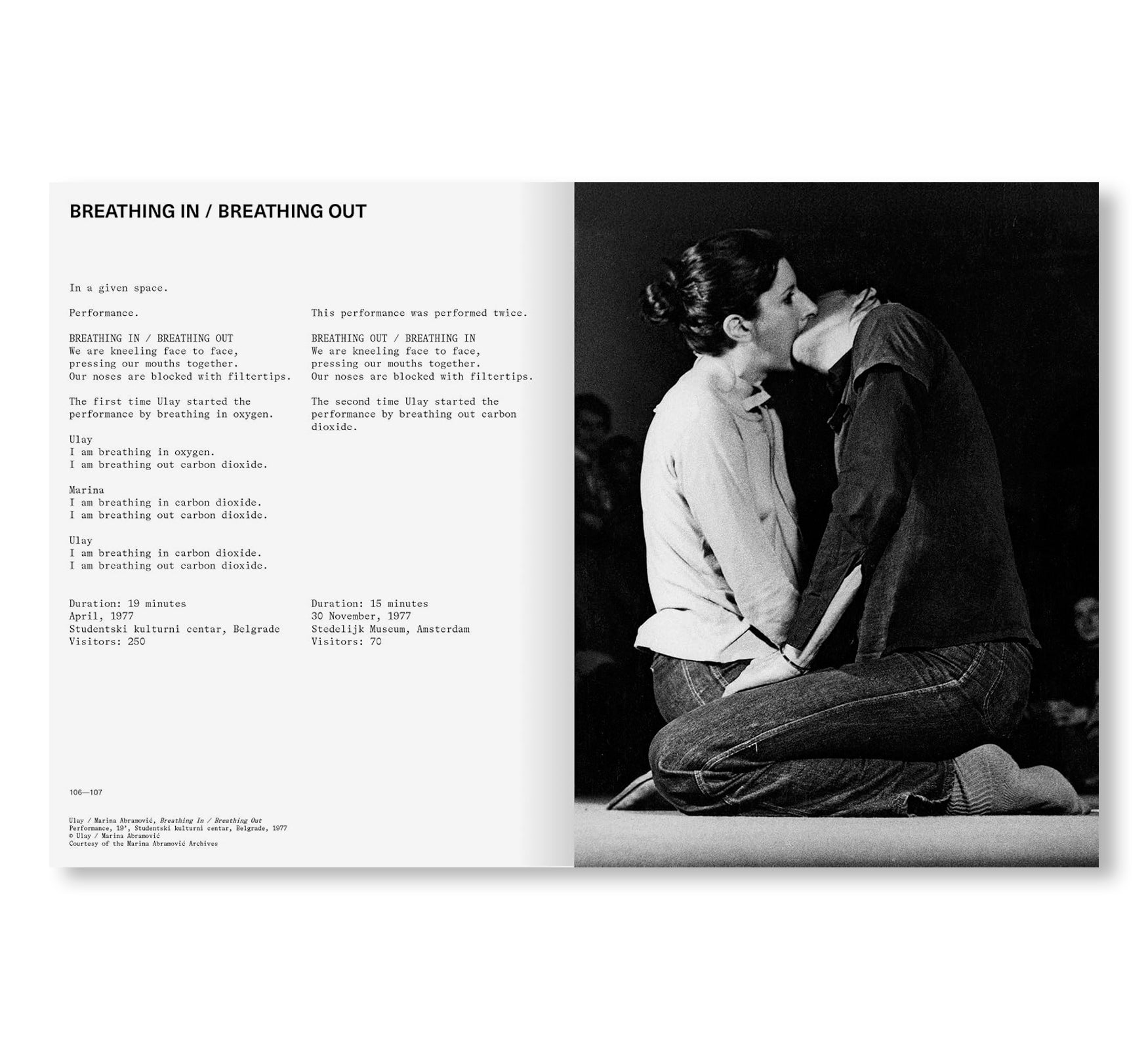 ART VITAL: 12 YEARS OF ULAY / MARINA ABRAMOVIC by Ulay, Marina Abramović