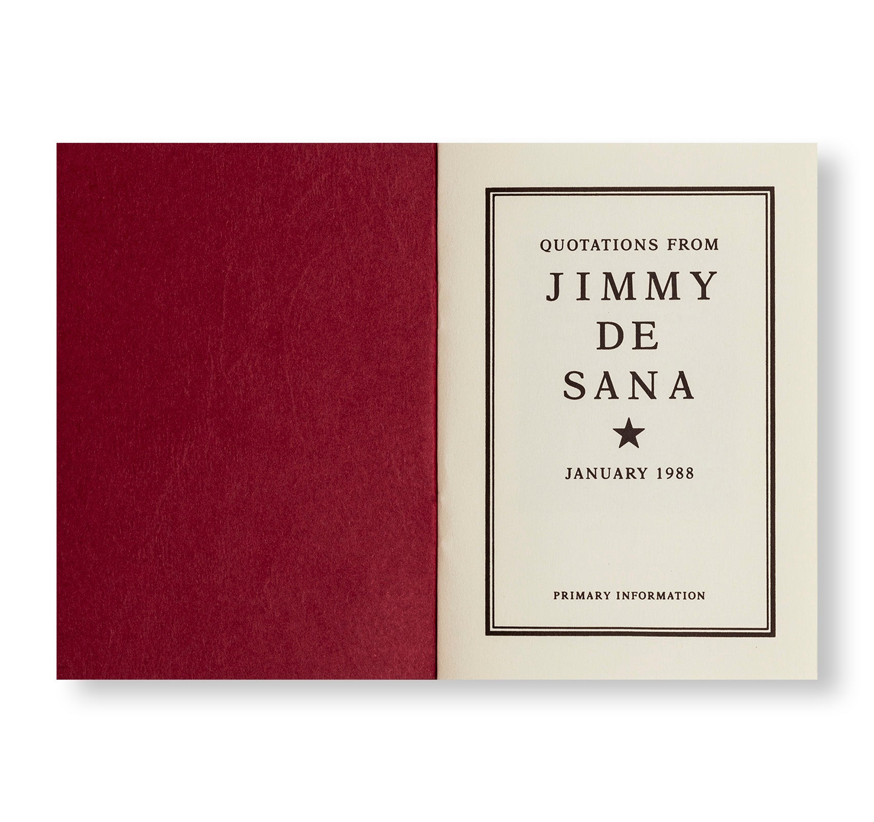 QUOTATIONS FROM JIMMY DESANA by Jimmy DeSana