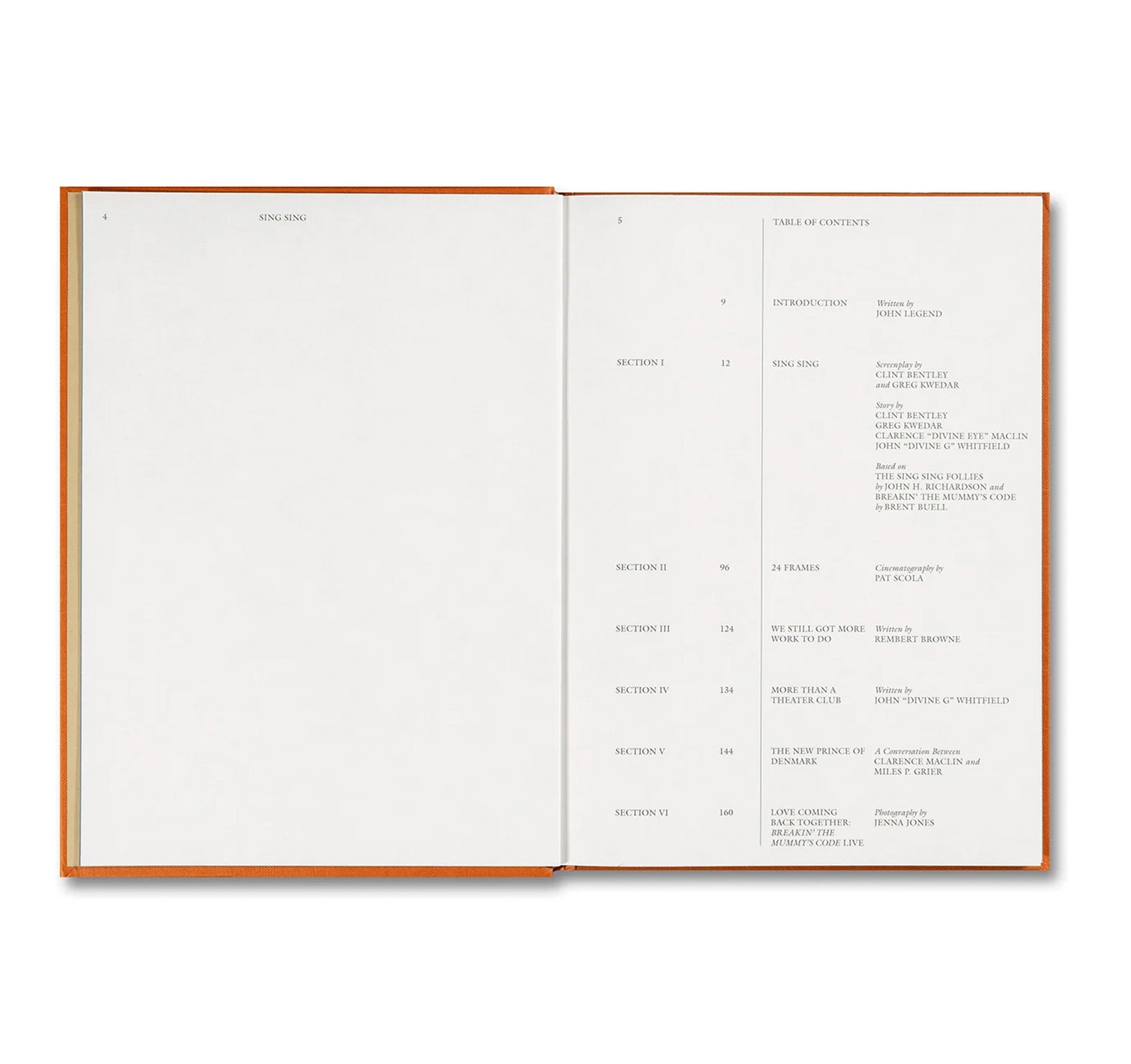 SING SING SCREENPLAY BOOK by Greg Kwedar