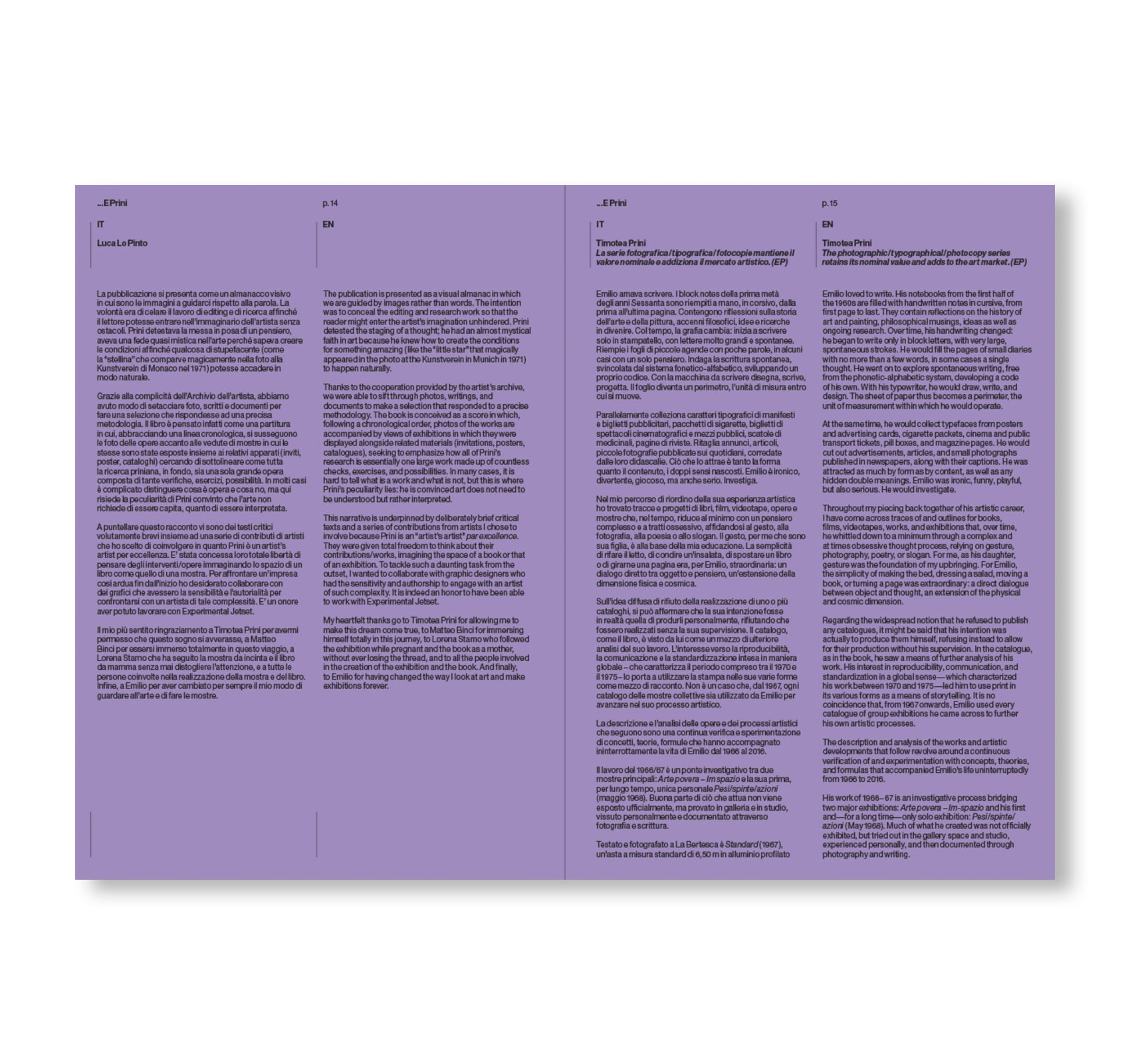 … E PRINI by Emilio Prini