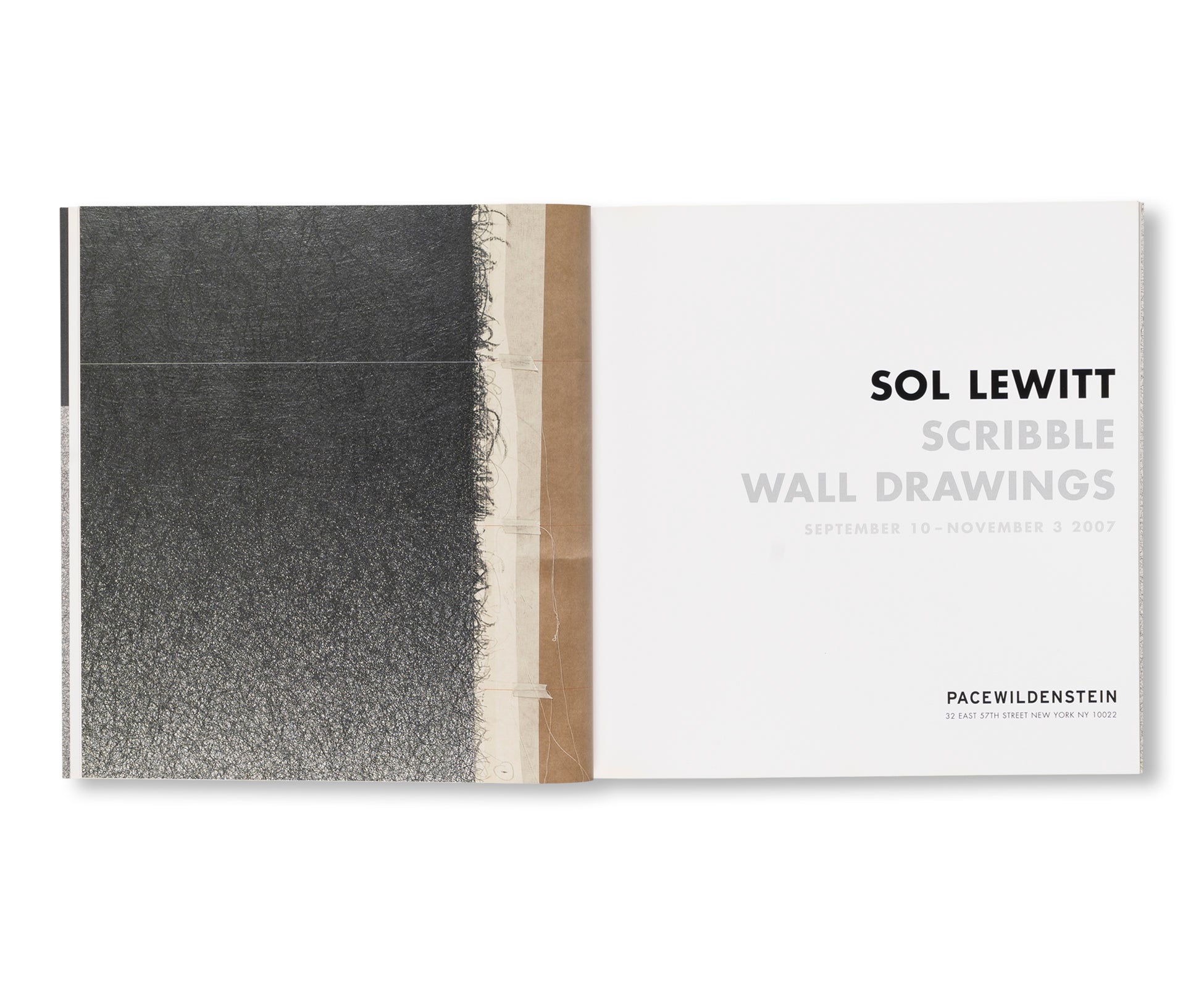 SCRIBBLE WALL DRAWINGS by Sol LeWitt