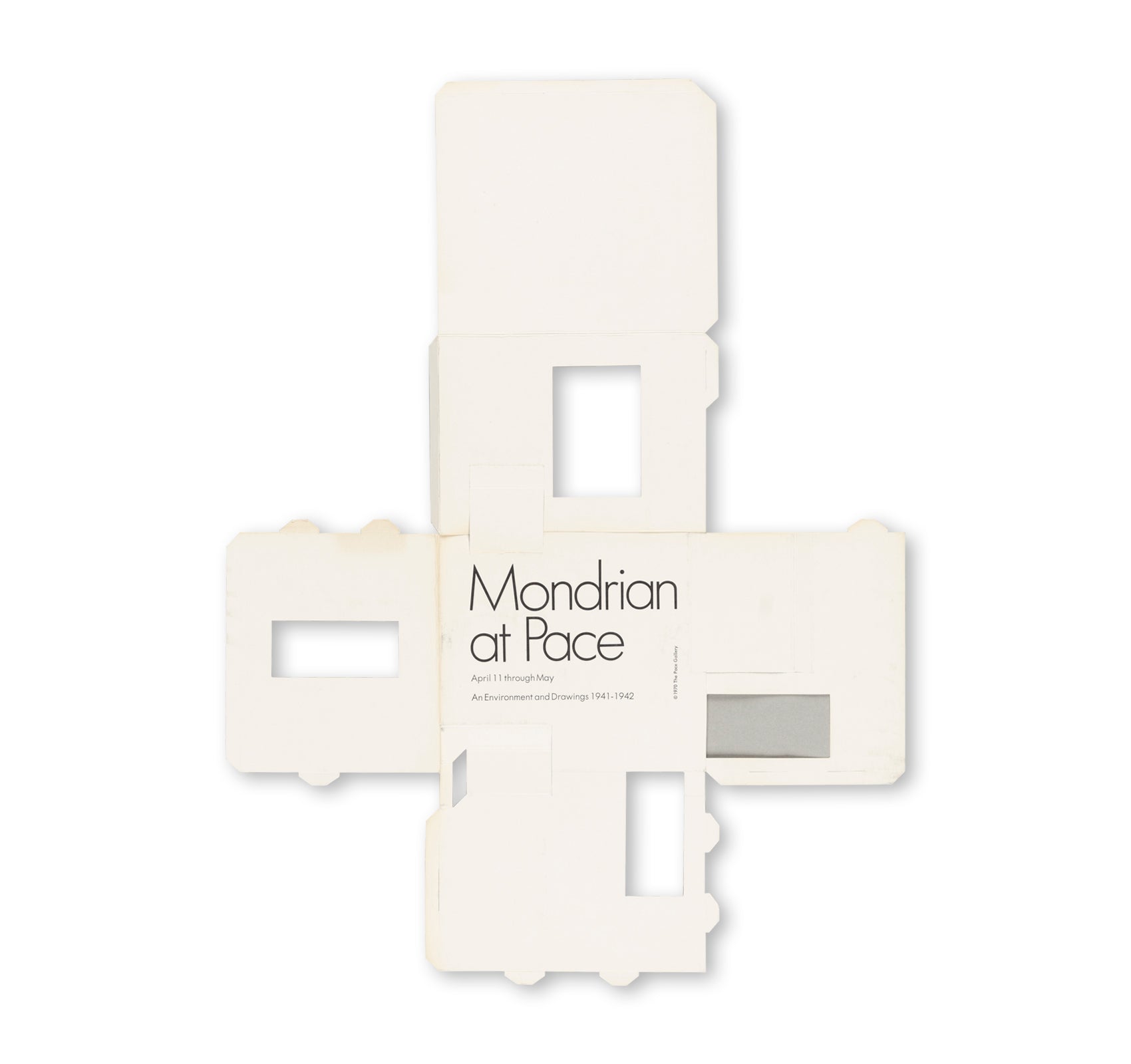 PIET MONDRIAN: AN ENVIRONMENT AND DRAWINGS 1941-1942 - INVITATION by Piet Mondrian